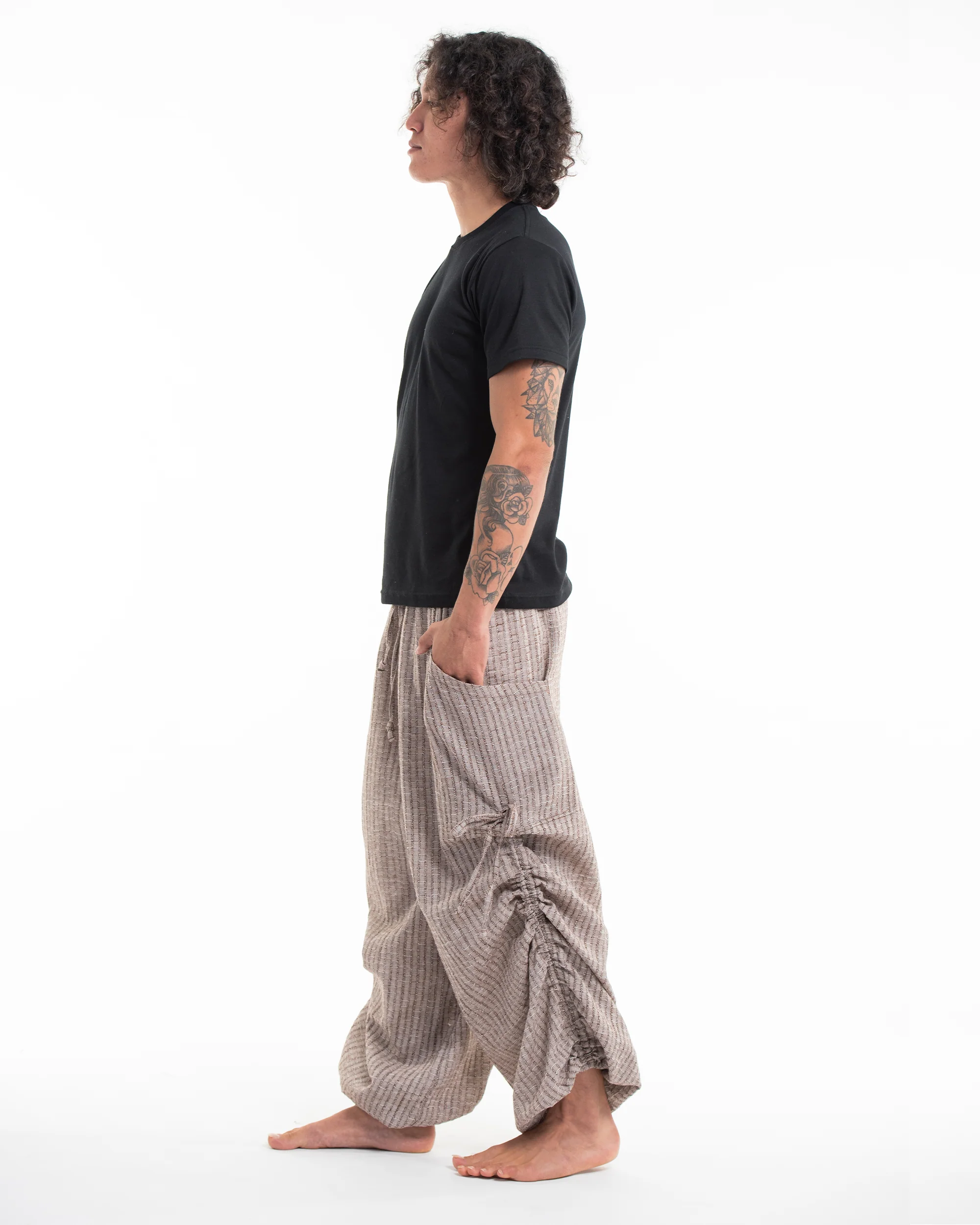 1023-Men-s-Ribbed-Tencel-Cotton-Blend-Pants-in-Brown-3.webp Men's Ribbed Tencel Cotton Blend Pants in Brown