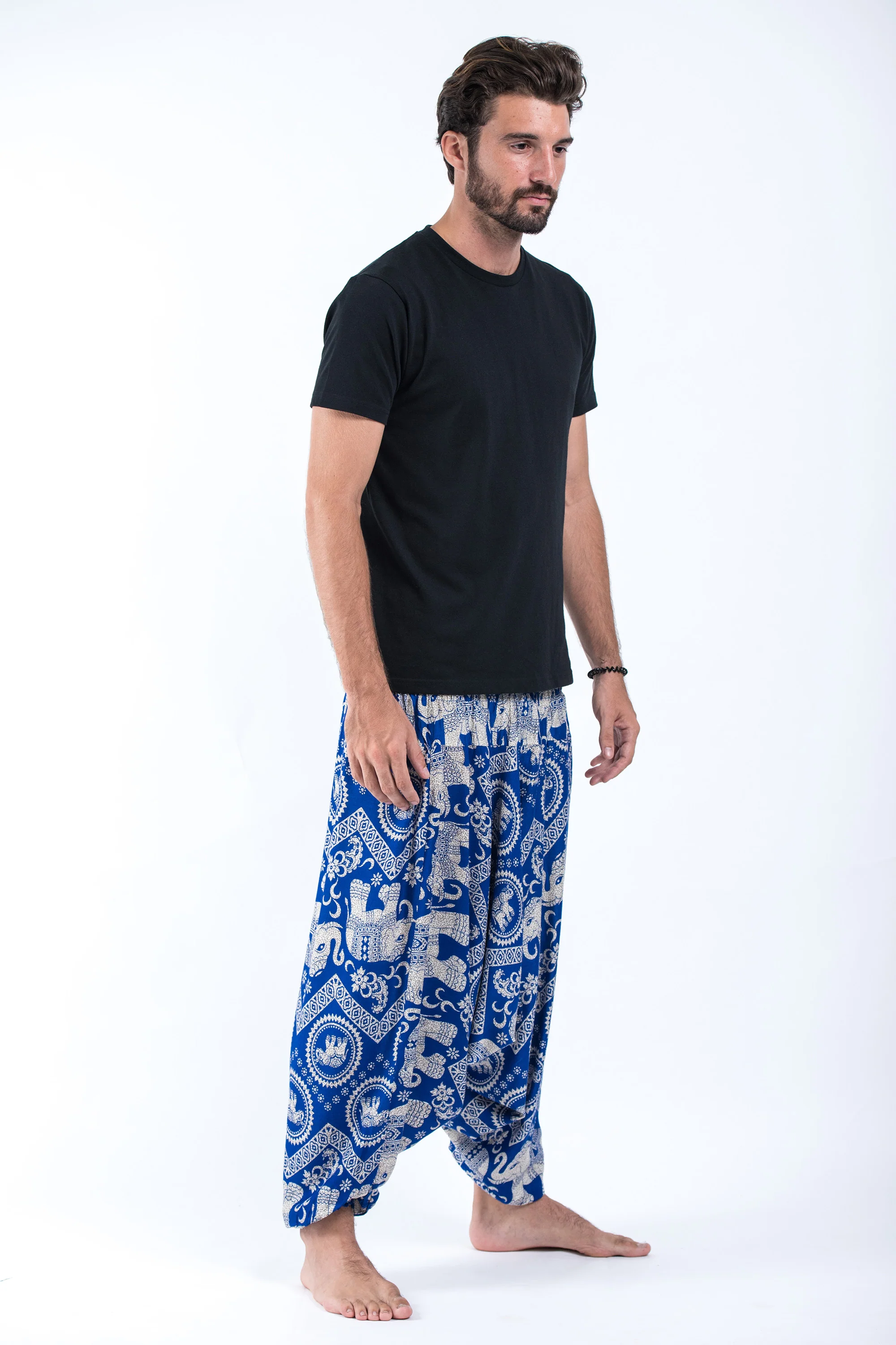 1029-Imperial-Elephant-Drop-Crotch-Men-s-Elephant-Pants-in-Blue-3.webp Imperial Elephant Drop Crotch Men's Elephant Pants in Blue