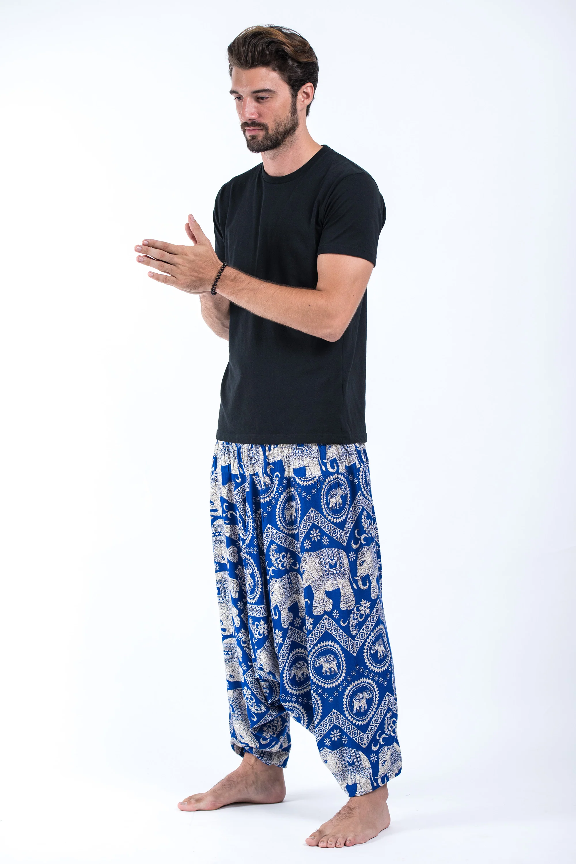 1029-Imperial-Elephant-Drop-Crotch-Men-s-Elephant-Pants-in-Blue-4.webp Imperial Elephant Drop Crotch Men's Elephant Pants in Blue