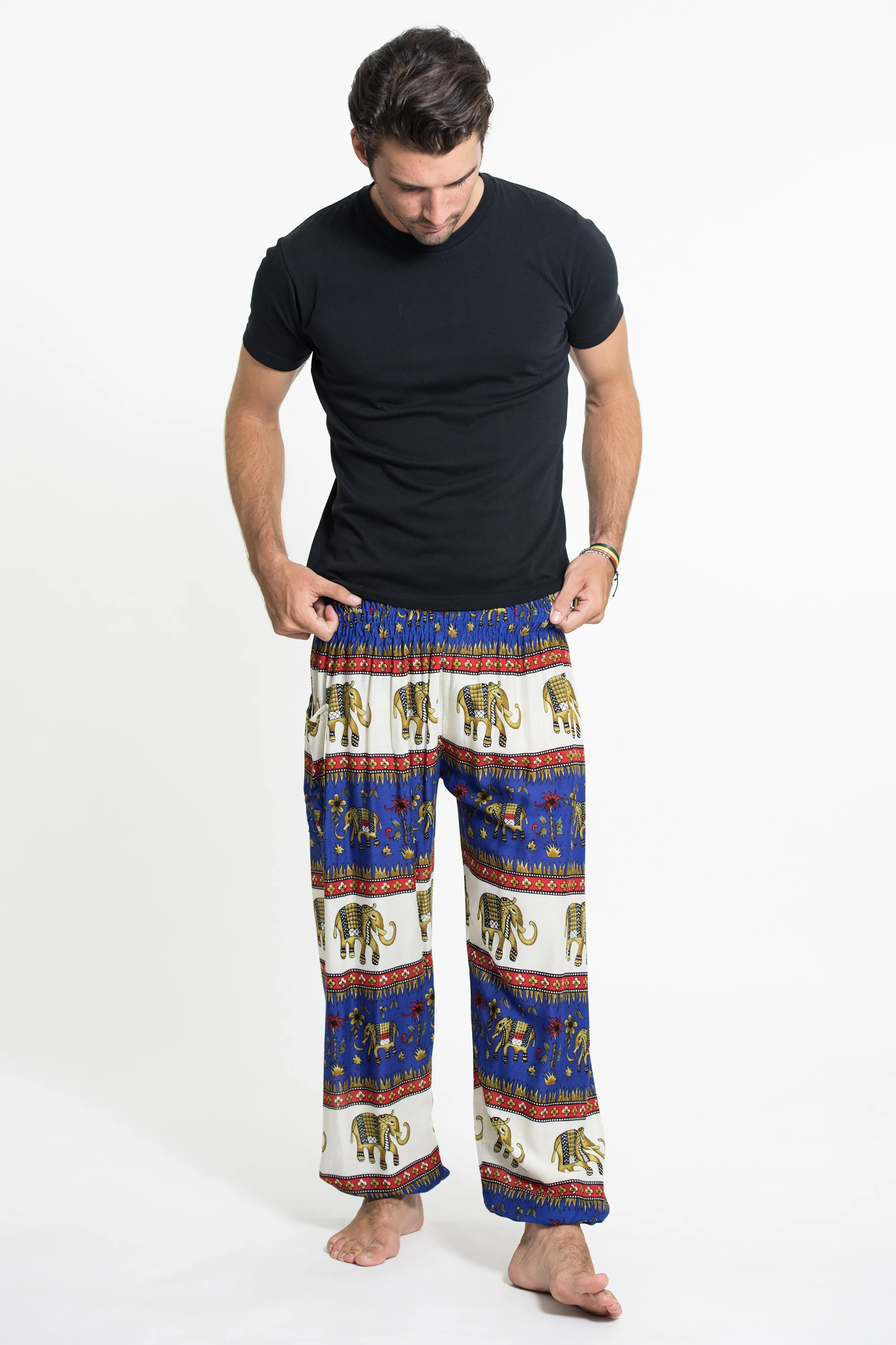 1039-Elephant-Bliss-Men-s-Elephant-Pants-in-Blue-3.webp Elephant Bliss Men's Elephant Pants in Blue