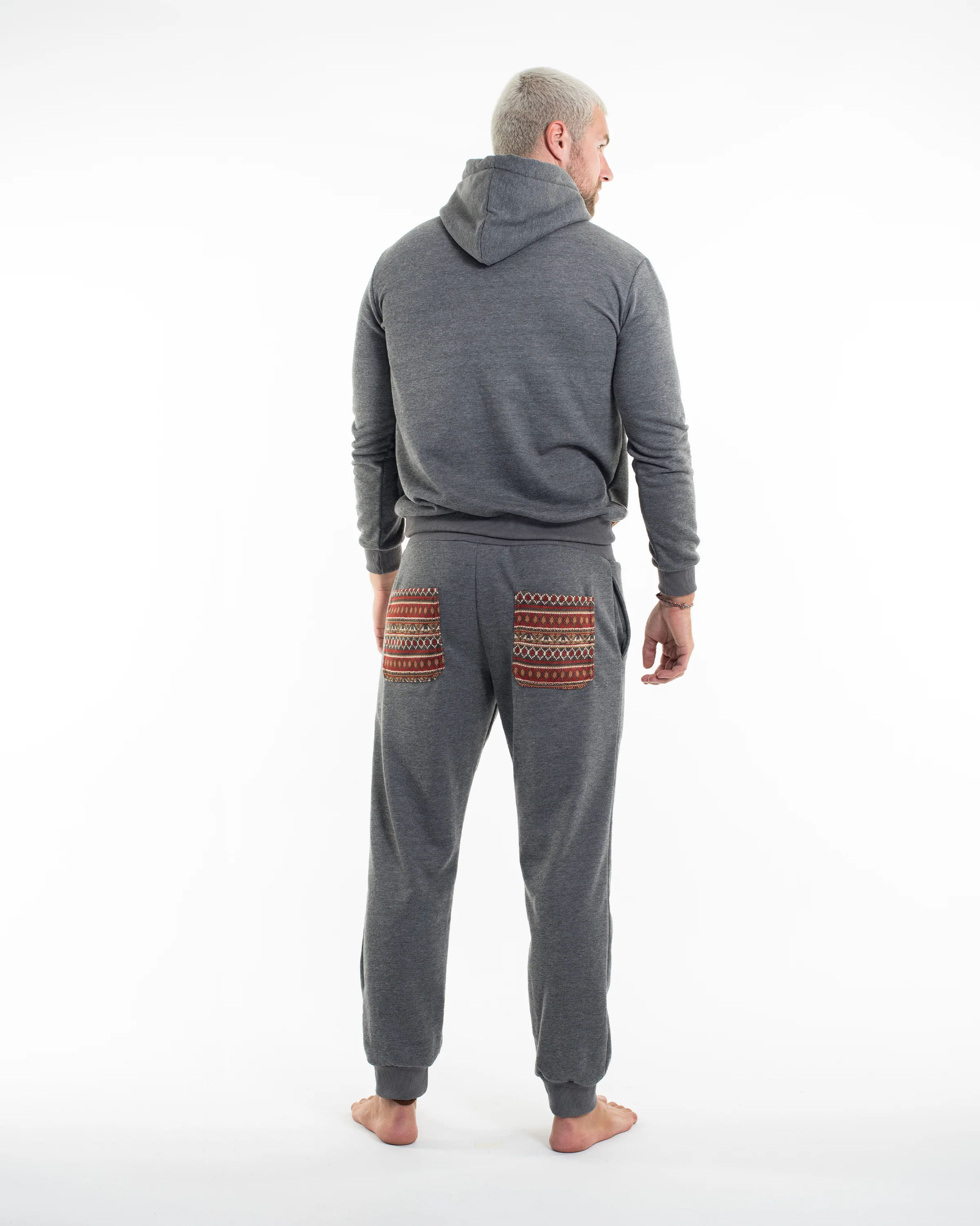 1084-Unisex-Terry-Pullover-Hoodie-with-Tribal-Pockets-in-Black-Size-M-XL-6.webp Unisex Terry Pullover Hoodie with Tribal Pockets in Black (Size M - XL)