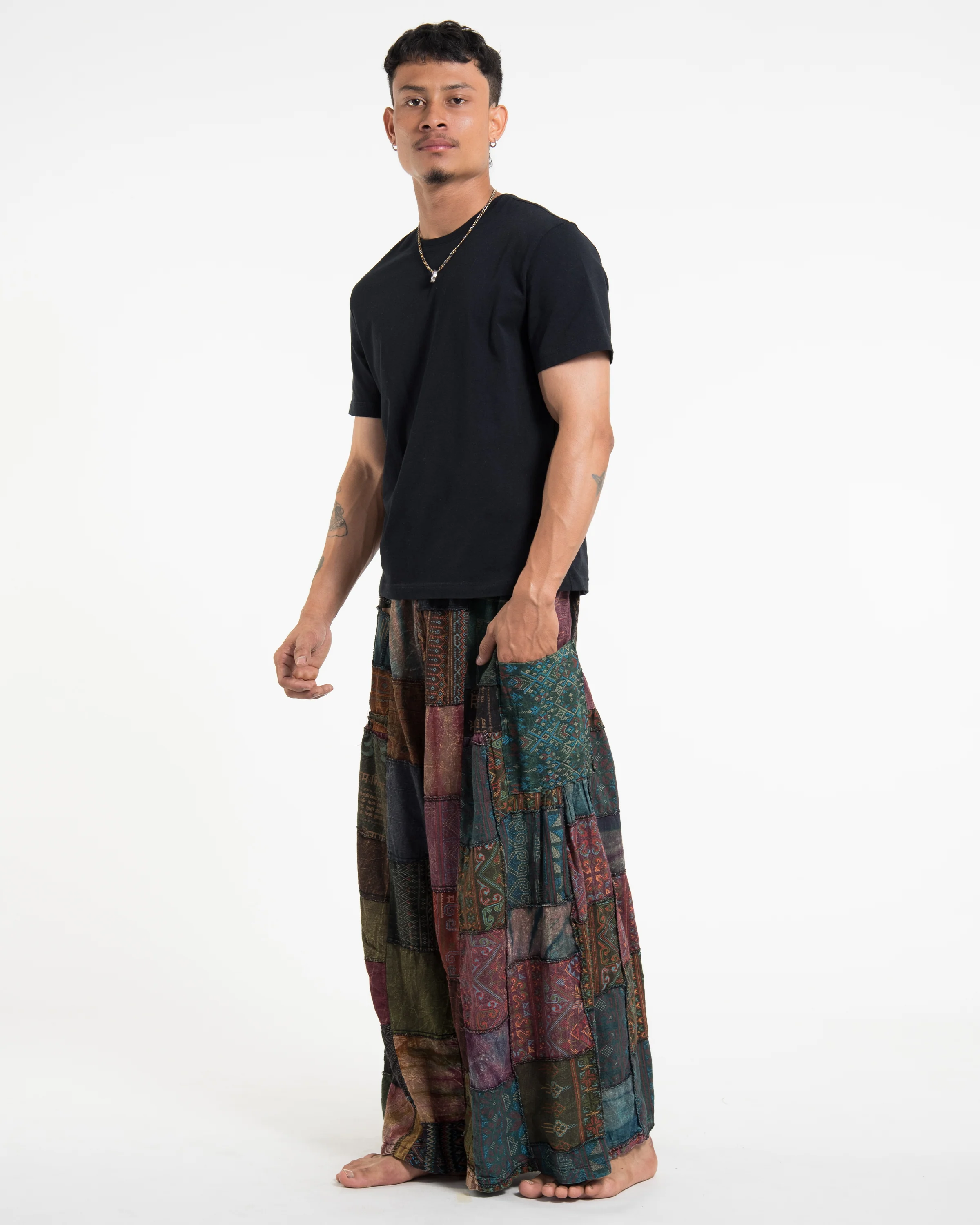 1094-Men-s-Patchwork-Stone-Washed-Wide-Leg-Cotton-Pants-in-Dusk-6.webp Men's Patchwork Stone Washed Wide Leg Cotton Pants in Dusk