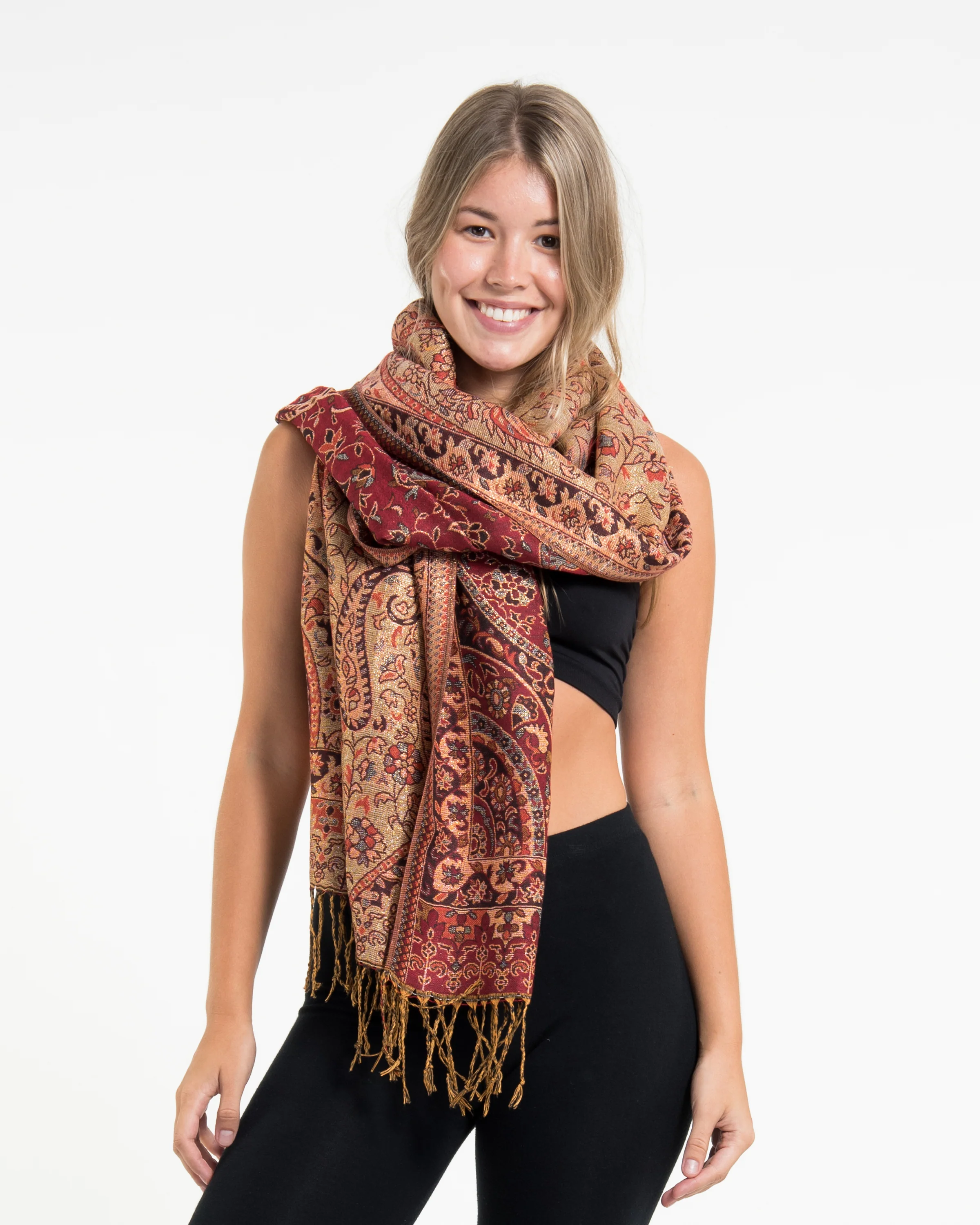 11-Nepal-Traditional-Paisley-Pashmina-Shawl-Scarf-in-Red-4.webp Nepal Traditional Paisley Pashmina Shawl Scarf in Red