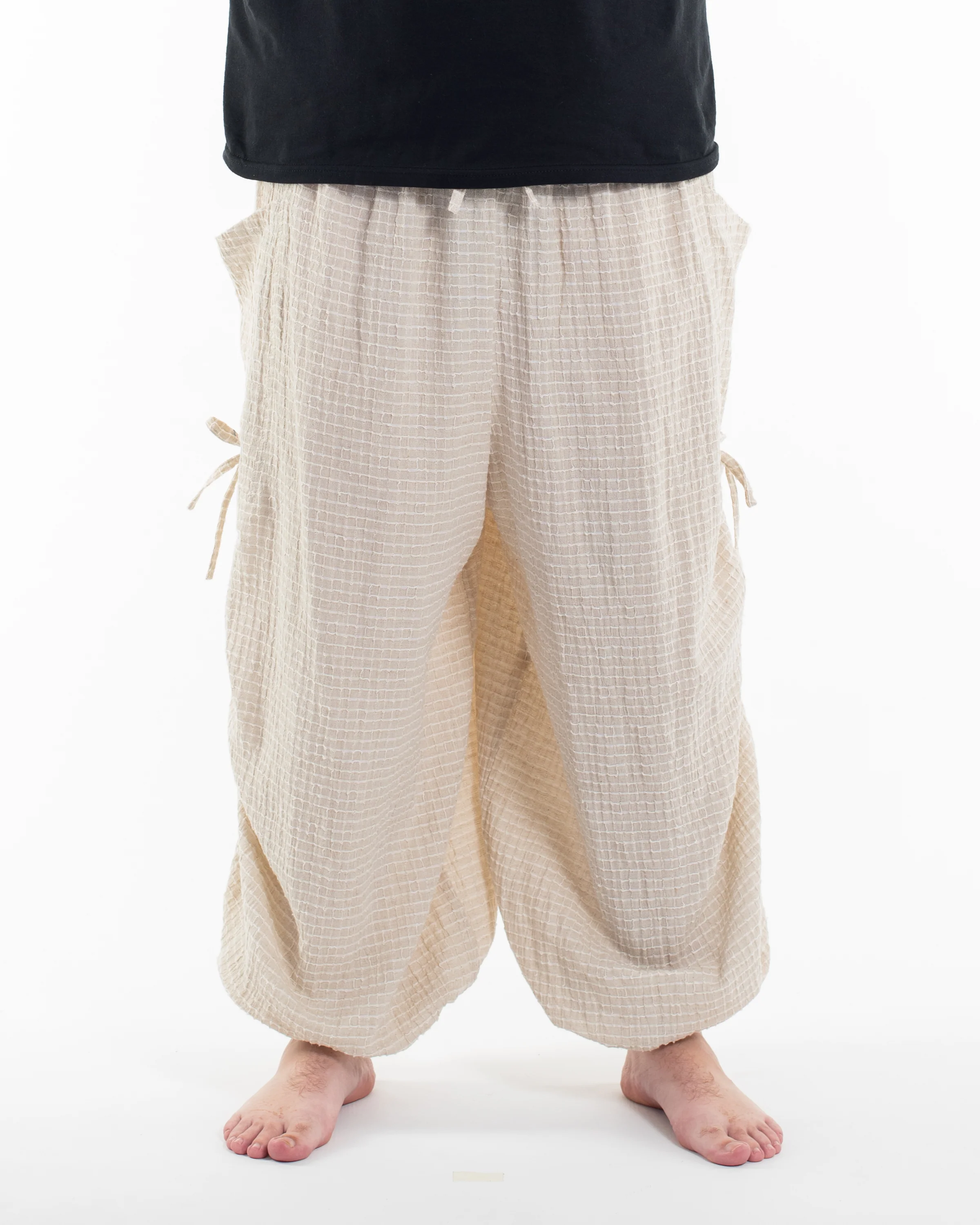 1145-Plus-Size-Men-s-Ribbed-Linen-Cotton-Blend-Pants-in-Natural-2.webp Plus Size Men's Ribbed Linen Cotton Blend Pants in Natural