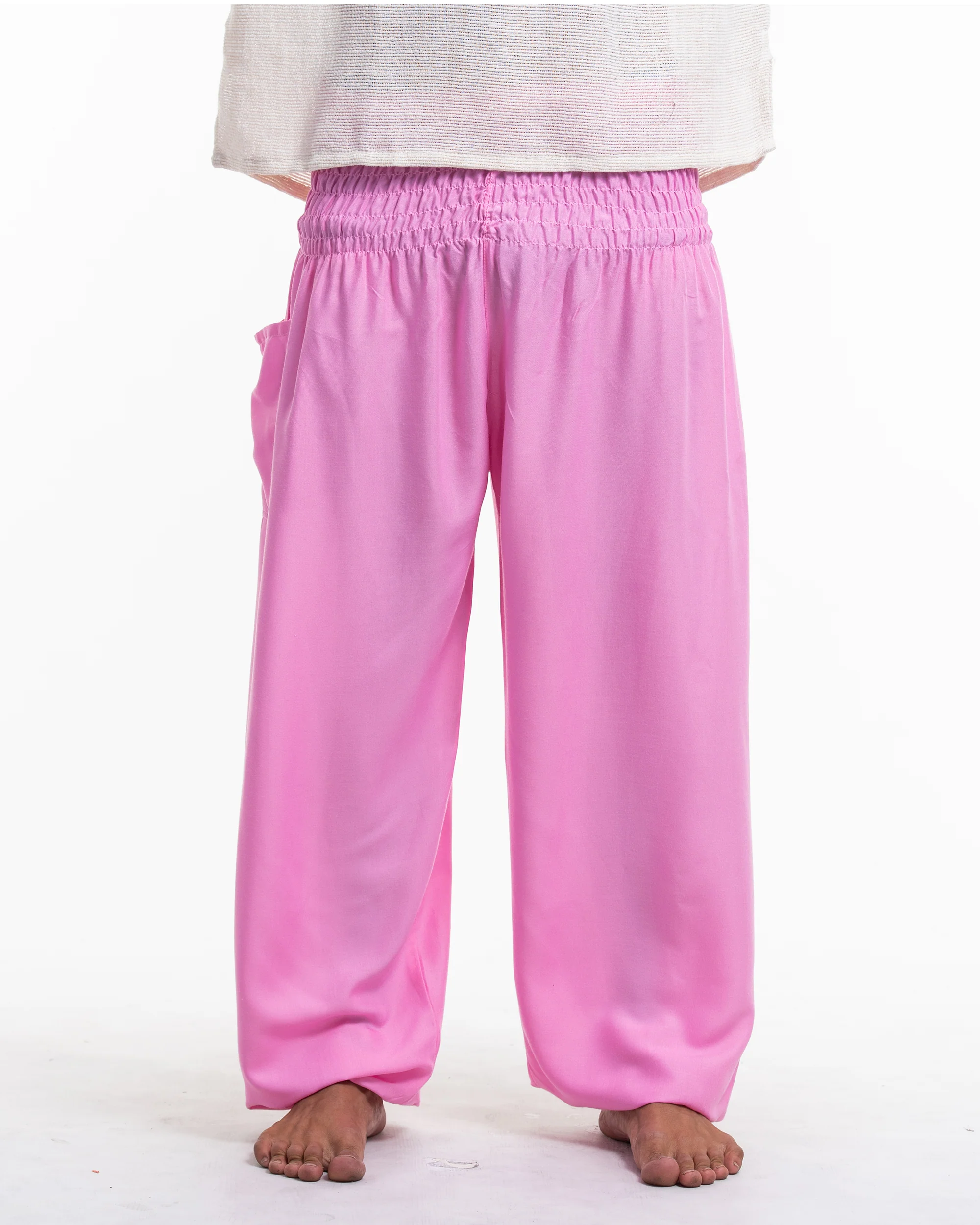 1159-Solid-Color-Men-s-Harem-Pants-in-Light-Pink-2.webp Solid Color Men's Harem Pants in Light Pink