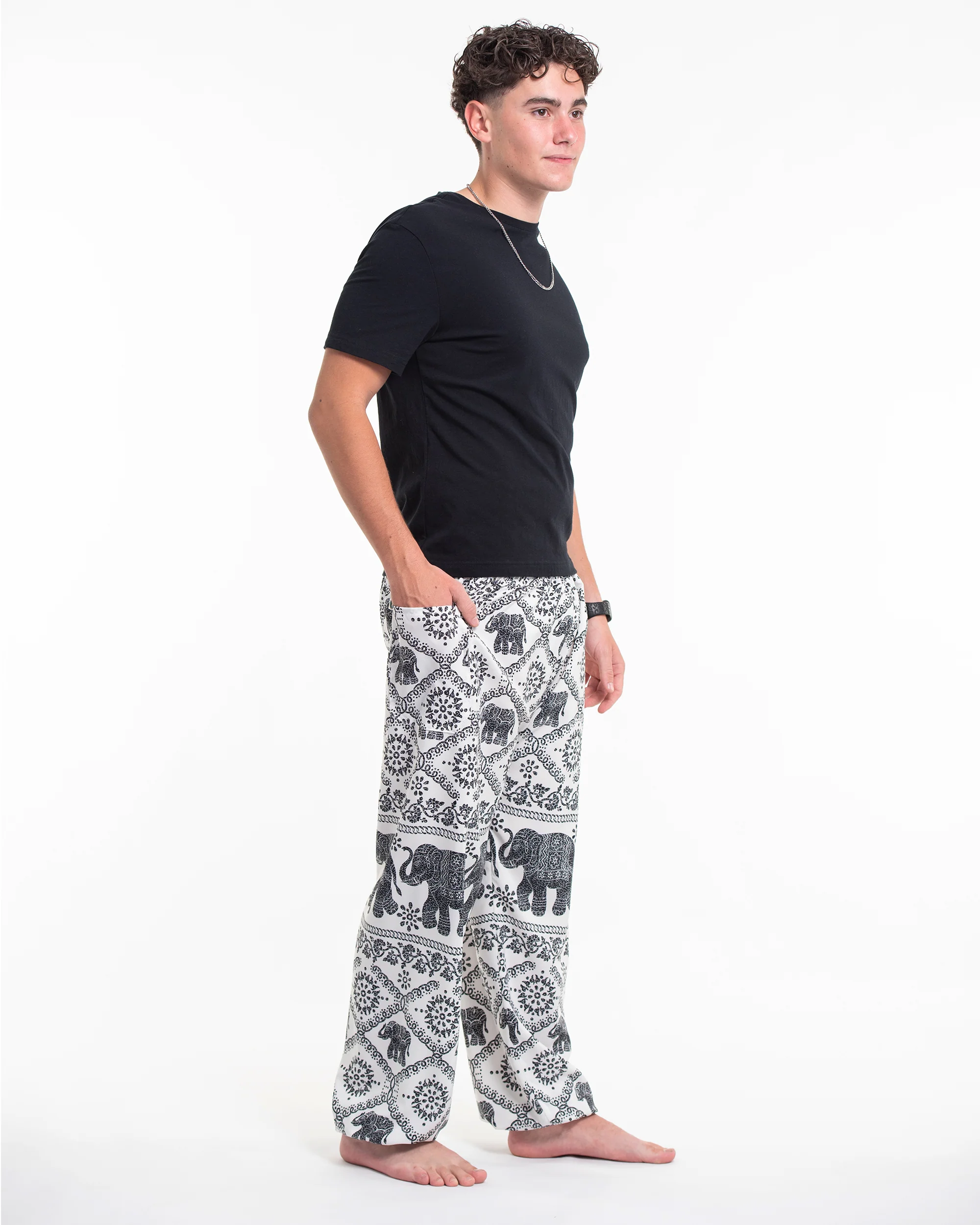 1187-Diamond-Elephant-Tall-Harem-Pants-in-White-3.webp Diamond Elephant Tall Harem Pants in White