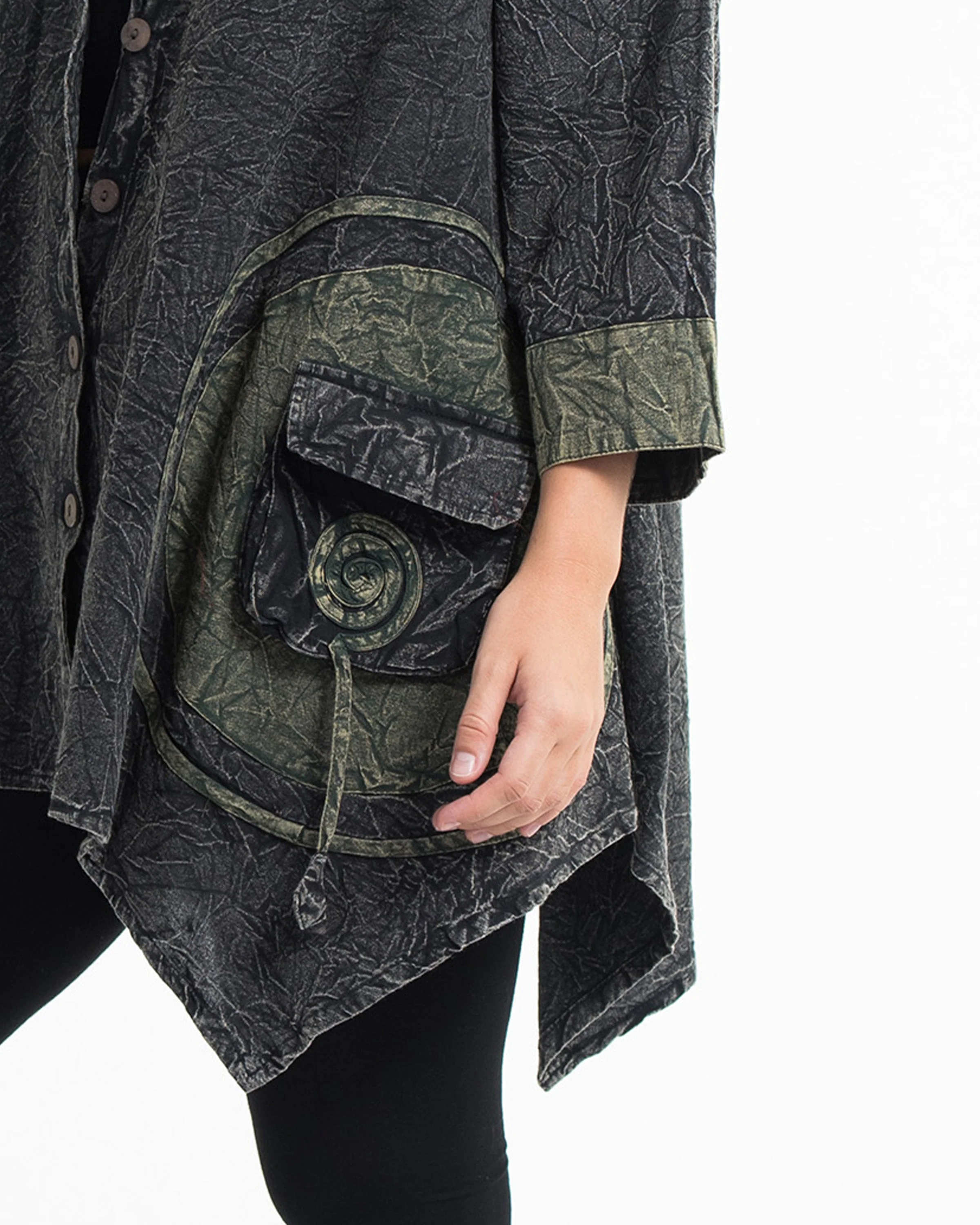 1210-Unisex-Spiral-Stonewashed-Tunic-Top-in-Black-3.webp Unisex Spiral Stonewashed Tunic Top in Black