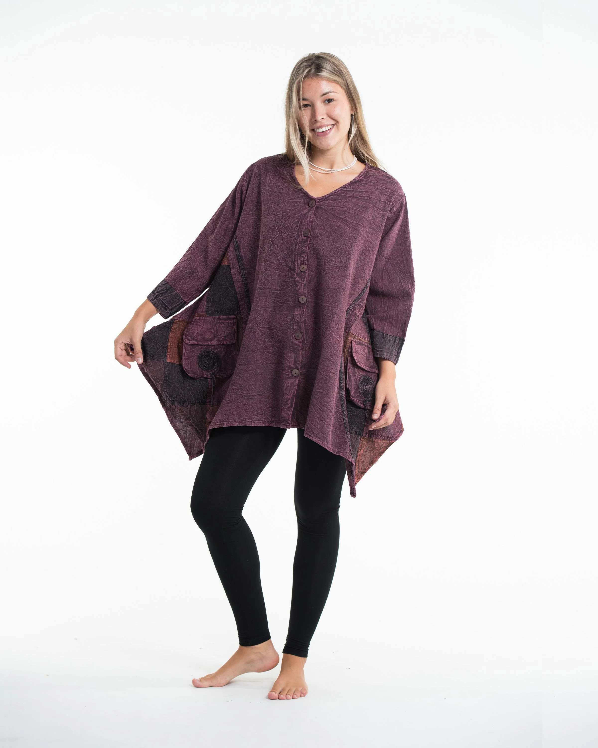 1219-Unisex-Patchwork-Stonewashed-Tunic-Top-in-Purple-3.webp Unisex Patchwork Stonewashed Tunic Top in Purple