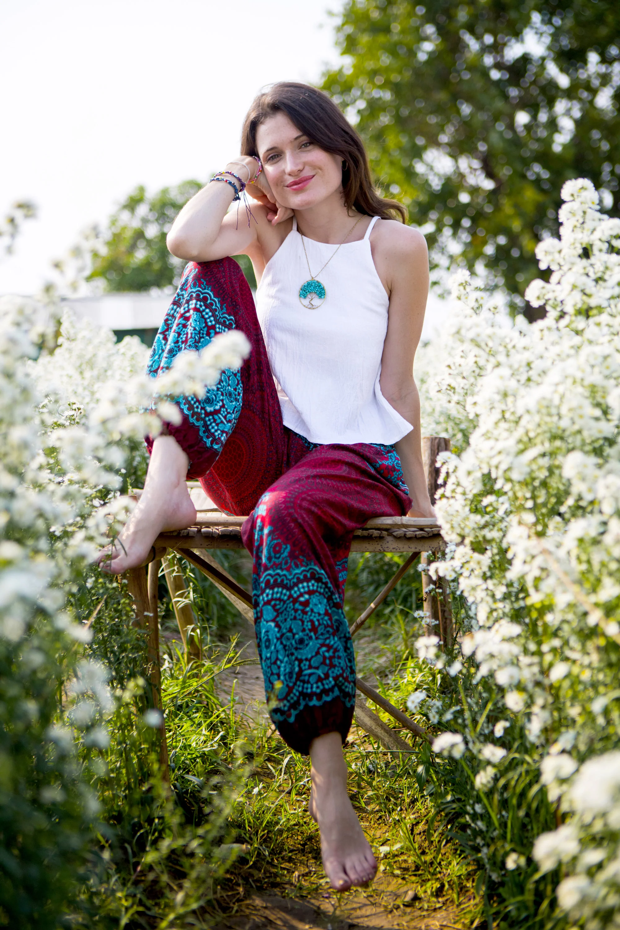 1234-Geometric-Mandalas-Women-s-Harem-Pants-in-Red-4.webp Geometric Mandalas Women's Harem Pants in Red