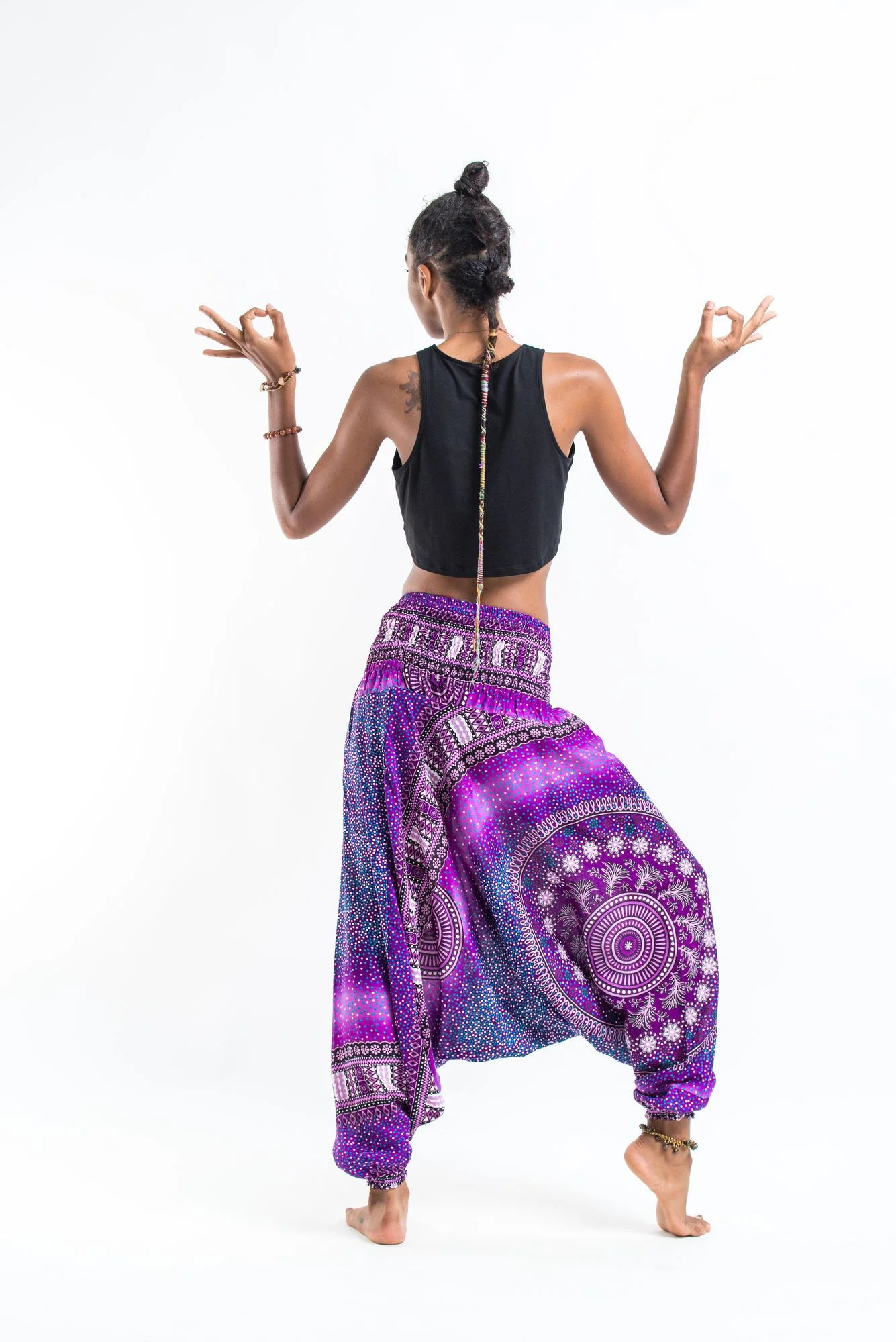 1256-Tribal-Chakras-2-in-1-Jumpsuit-Harem-Pants-in-Purple-5.webp Tribal Chakras 2-in-1 Jumpsuit Harem Pants in Purple