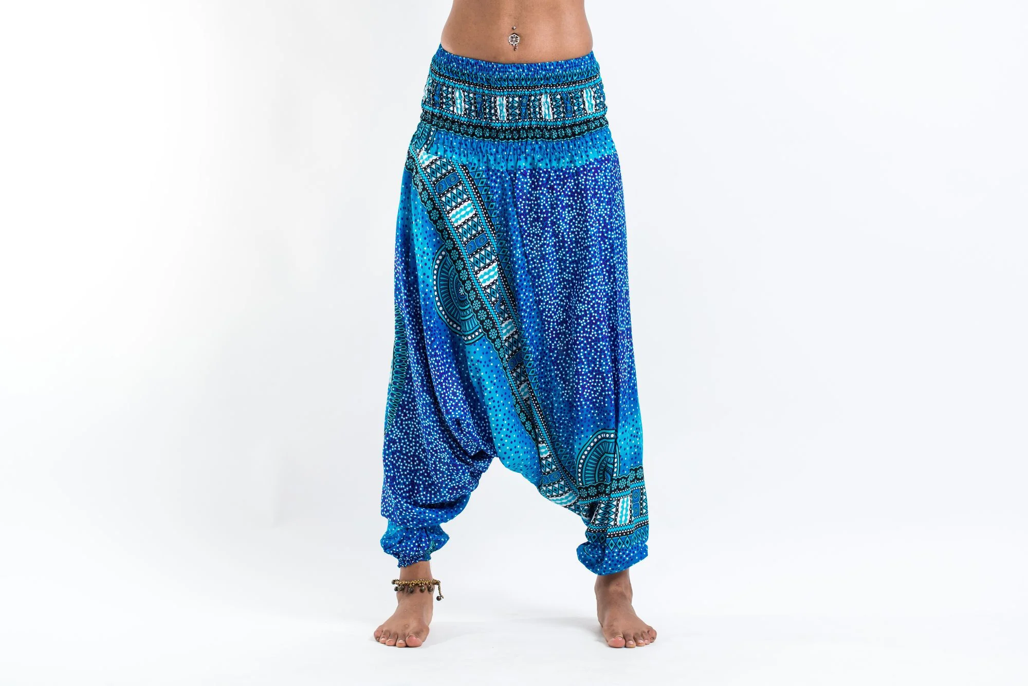 1258-Tribal-Chakras-2-in-1-Jumpsuit-Harem-Pants-in-Blue-3.webp Tribal Chakras 2-in-1 Jumpsuit Harem Pants in Blue