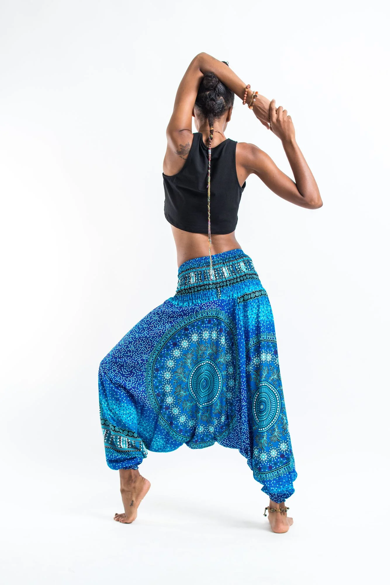 1258-Tribal-Chakras-2-in-1-Jumpsuit-Harem-Pants-in-Blue-5.webp Tribal Chakras 2-in-1 Jumpsuit Harem Pants in Blue