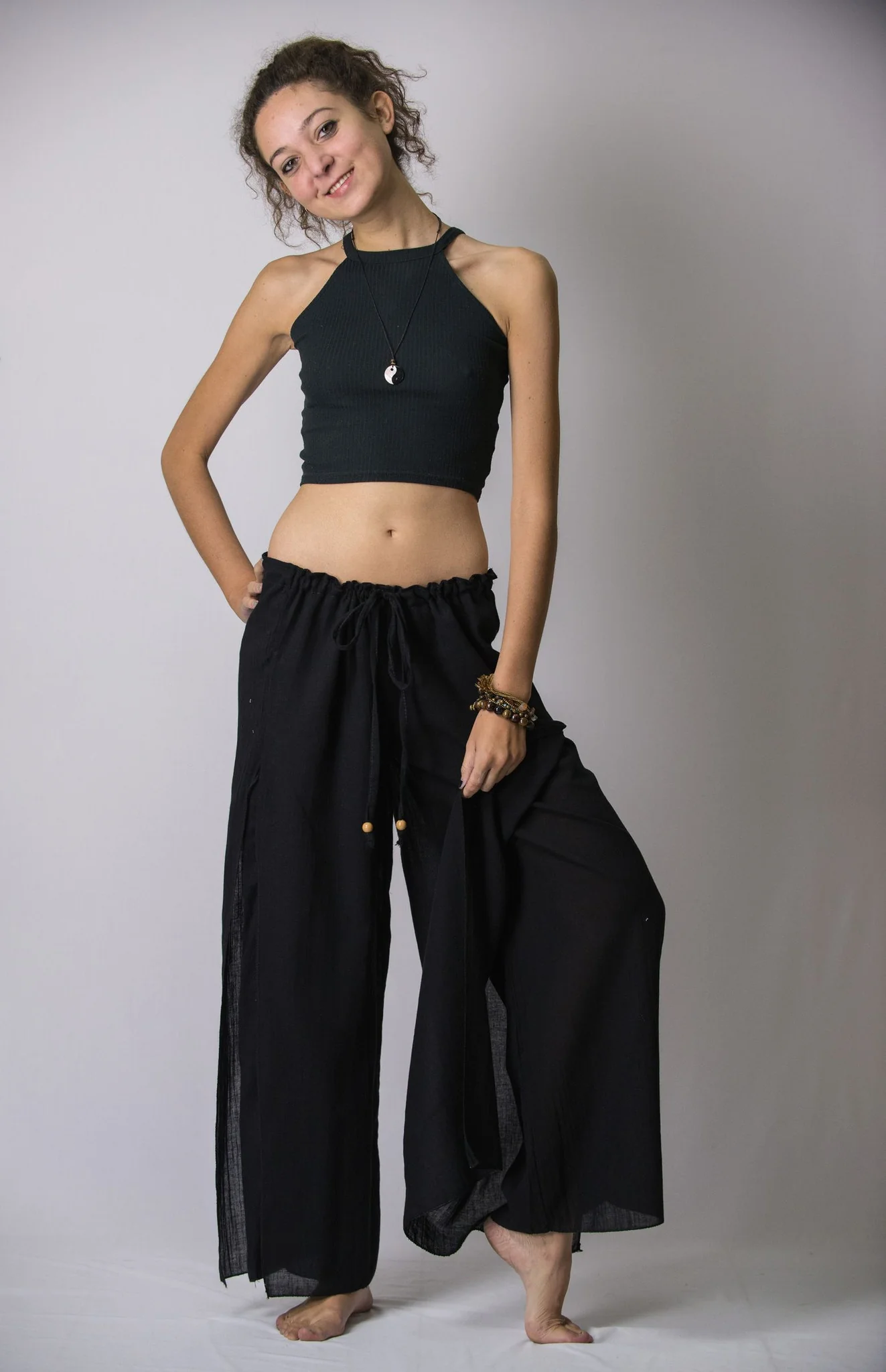 1262-Women-s-Thai-Harem-Double-Layers-Palazzo-Pants-in-Solid-Black-3.webp Women's Thai Harem Double Layers Palazzo Pants in Solid Black
