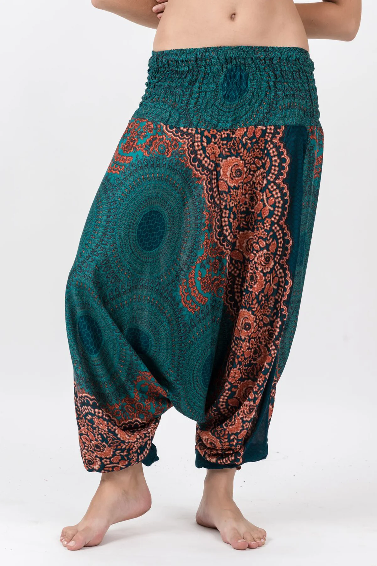 1267-Geometric-Mandalas-2-in-1-Jumpsuit-Harem-Pants-in-Turquoise-3.webp Geometric Mandalas 2-in-1 Jumpsuit Harem Pants in Turquoise