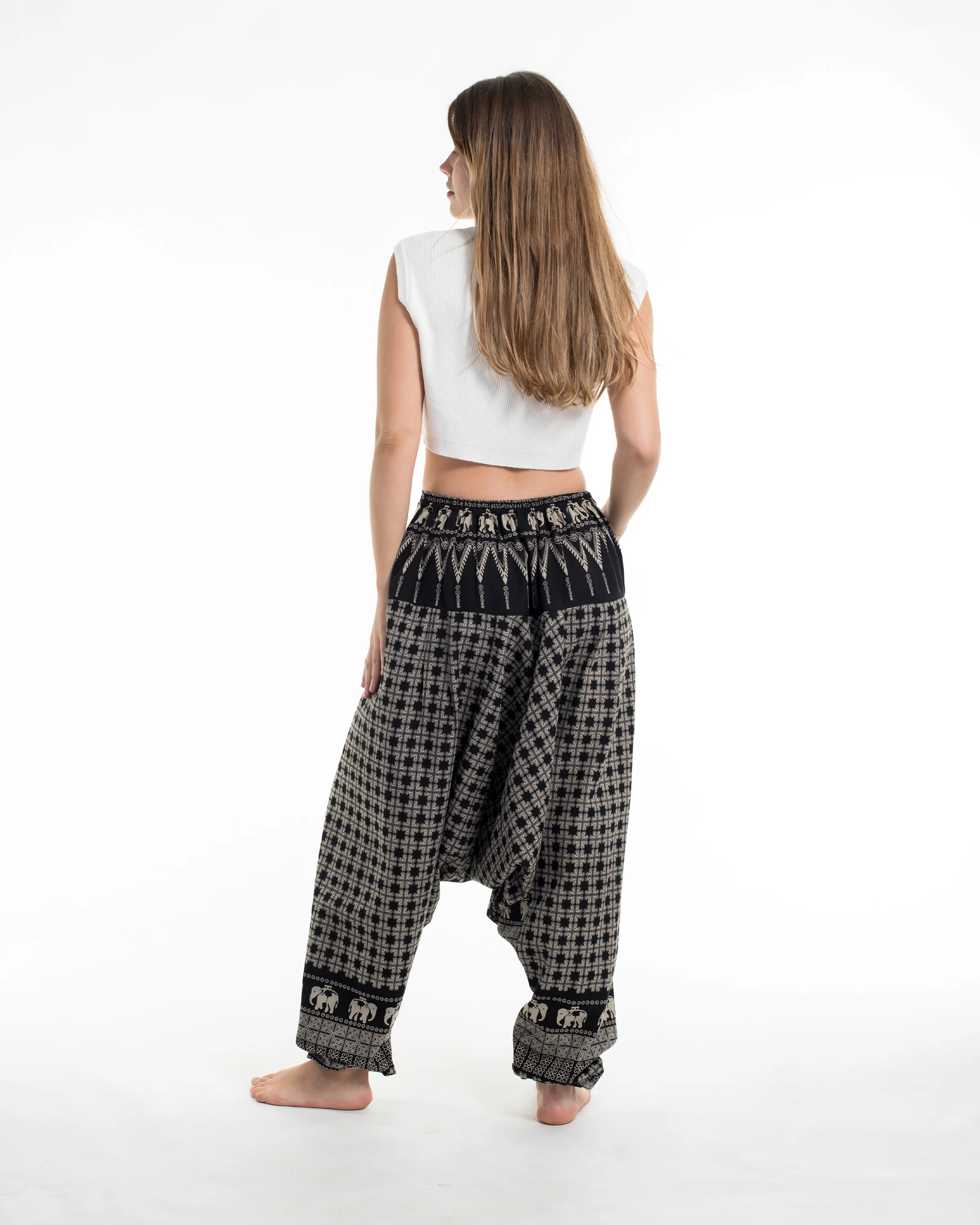 1279-Hill-Tribe-Elephant-Women-s-Elephant-Pants-in-Black-4.webp Hill Tribe Elephant Women's Elephant Pants in Black