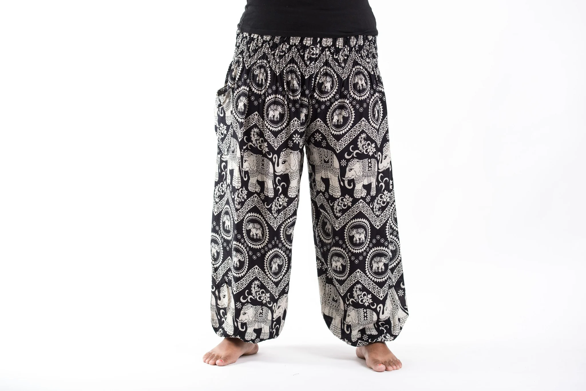 1301-Plus-Size-Imperial-Elephant-Women-s-Elephant-Pants-in-Black-2.webp Plus Size Imperial Elephant Women's Elephant Pants in Black