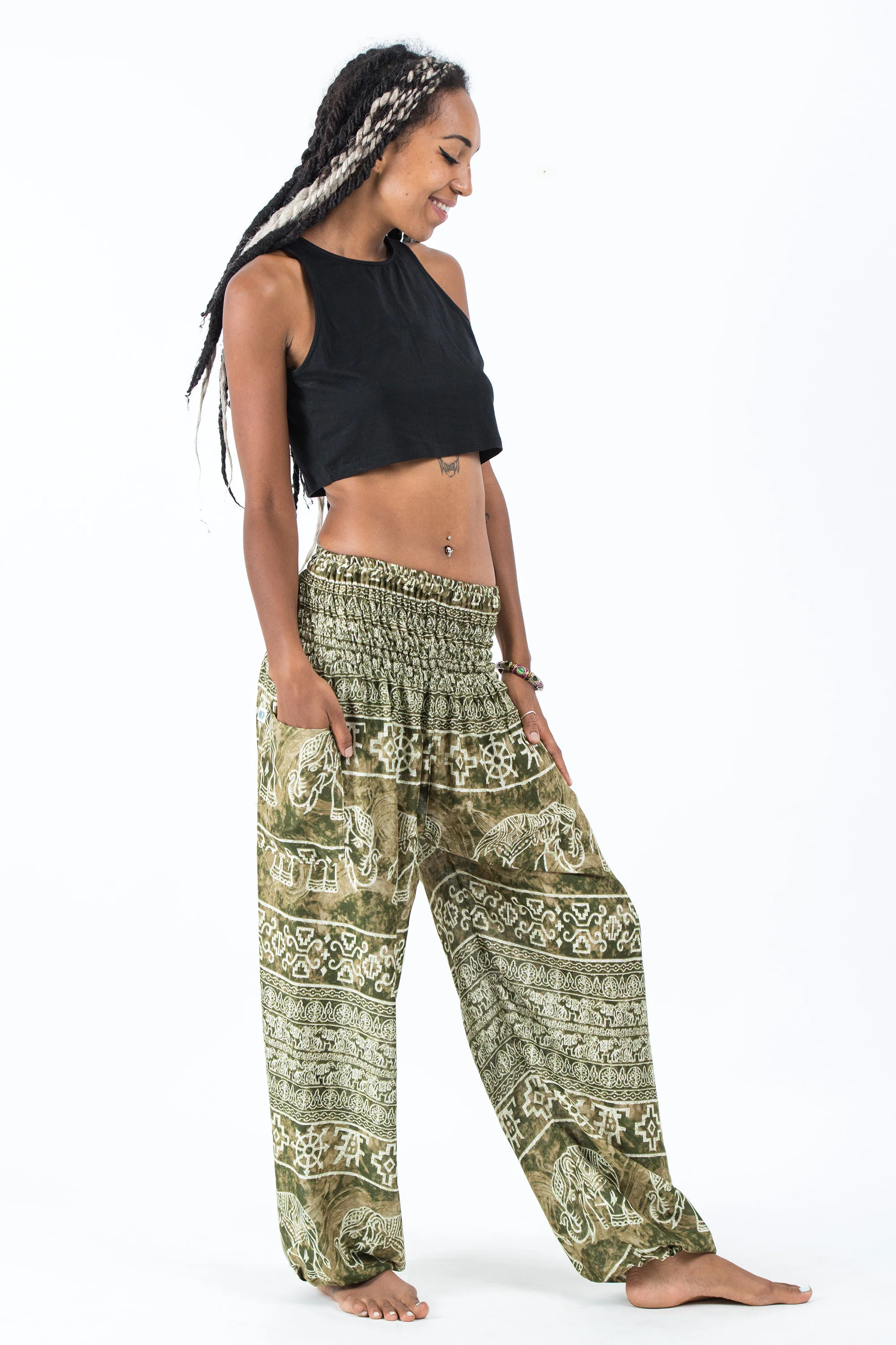 1325-Marble-Elephant-Women-s-Elephant-Pants-in-Olive-3.webp Marble Elephant Women's Elephant Pants in Olive