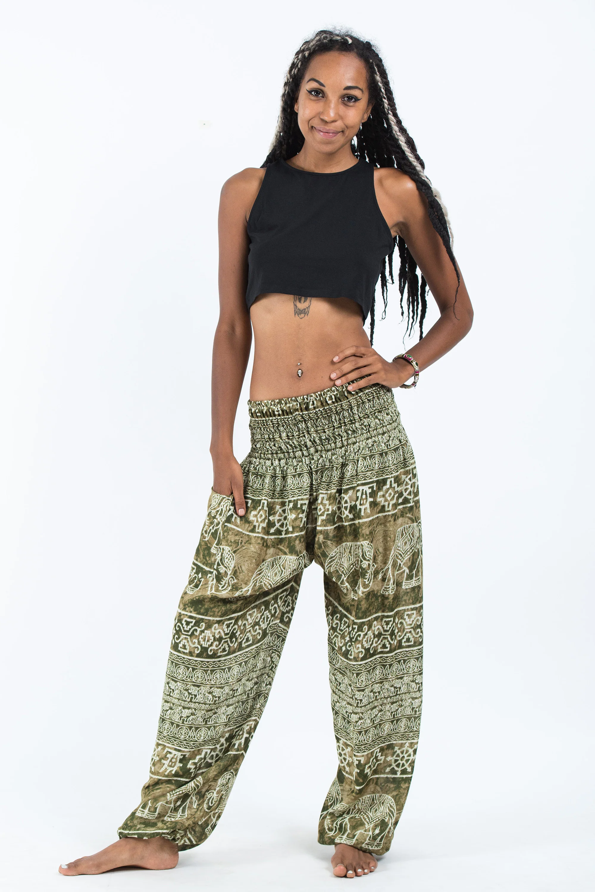 1325-Marble-Elephant-Women-s-Elephant-Pants-in-Olive-5.webp Marble Elephant Women's Elephant Pants in Olive