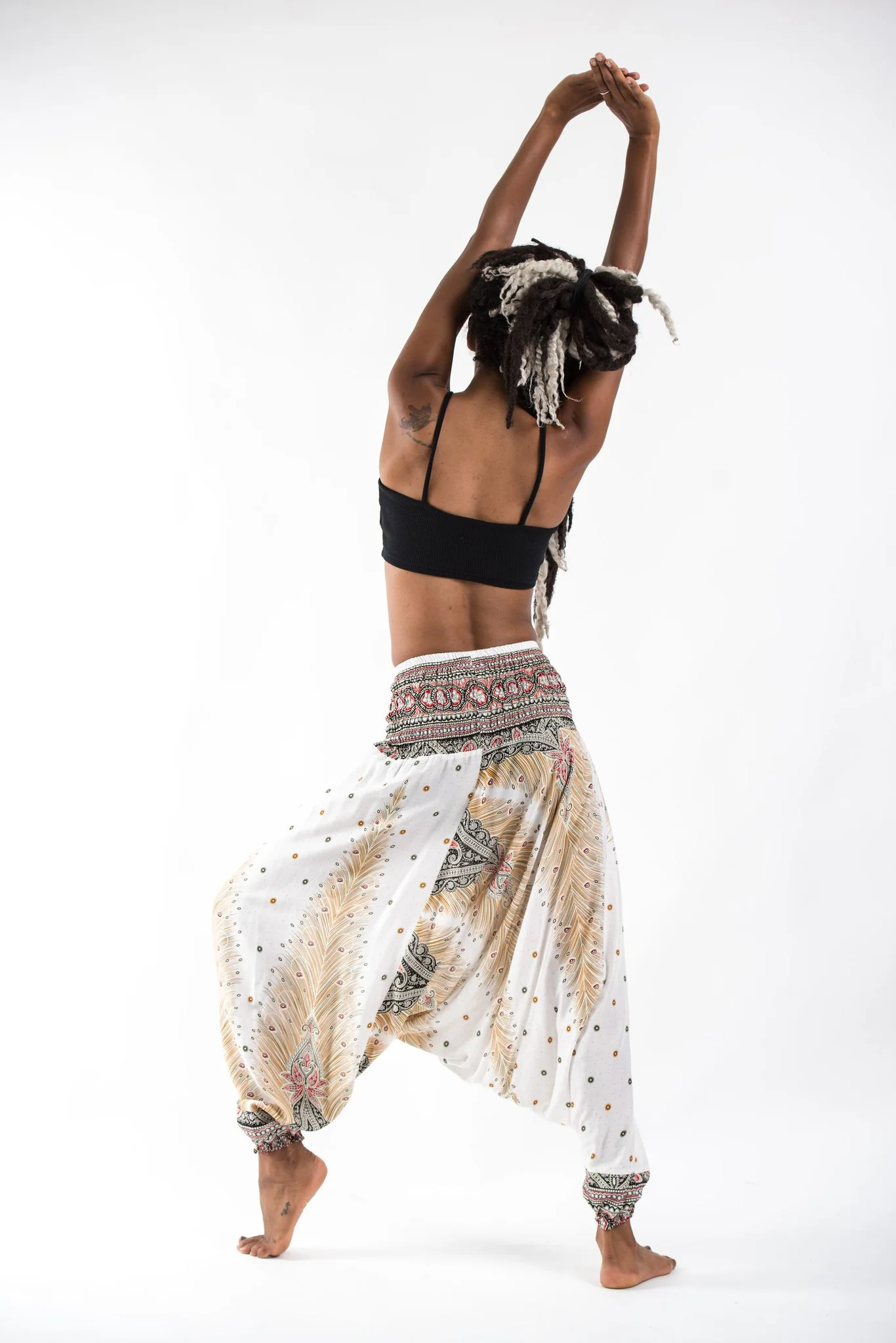 1365-Peacock-Feathers-2-in-1-Jumpsuit-Harem-Pants-in-White-8.webp Peacock Feathers 2-in-1 Jumpsuit Harem Pants in White