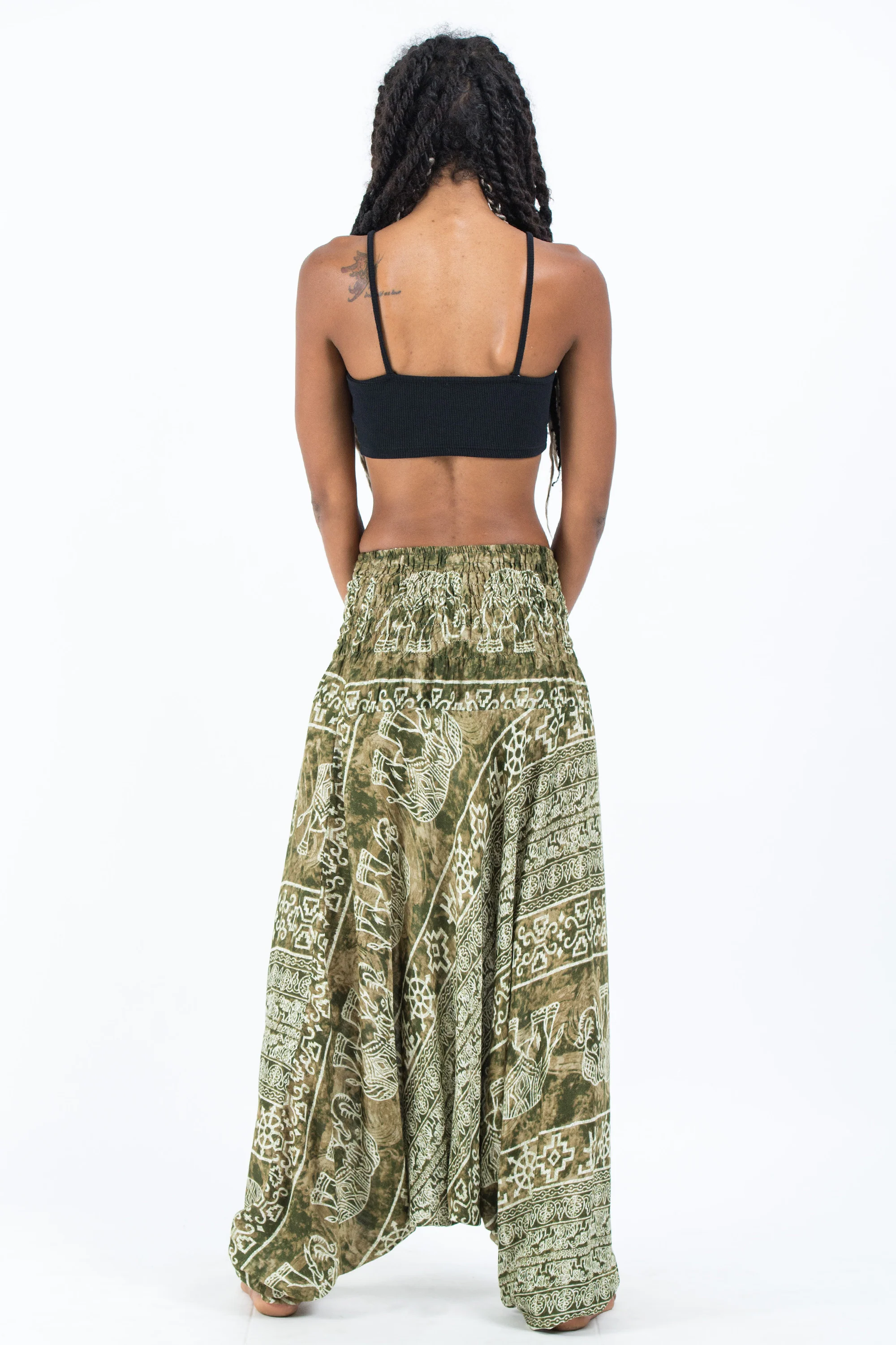 1383-Marble-Elephant-2-in-1-Jumpsuit-Elephant-Pants-in-Olive-4.webp Marble Elephant 2-in-1 Jumpsuit Elephant Pants in Olive