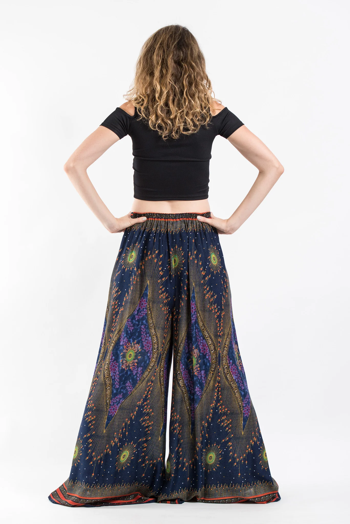 1414-Peacock-Eyes-Palazzo-Style-Harem-Pants-in-Navy-4.webp Peacock Eyes Palazzo Style Harem Pants in Navy