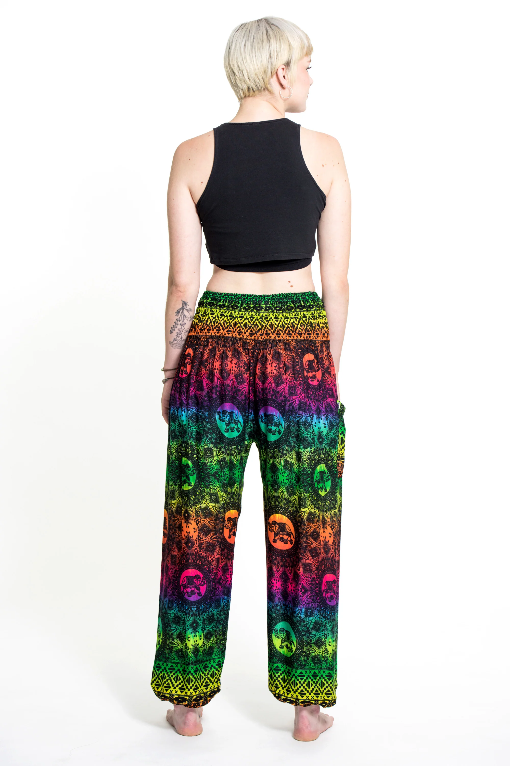 1463-Rainbow-Elephant-Women-s-Elephant-Pants-in-Green-4.webp Rainbow Elephant Women's Elephant Pants in Green