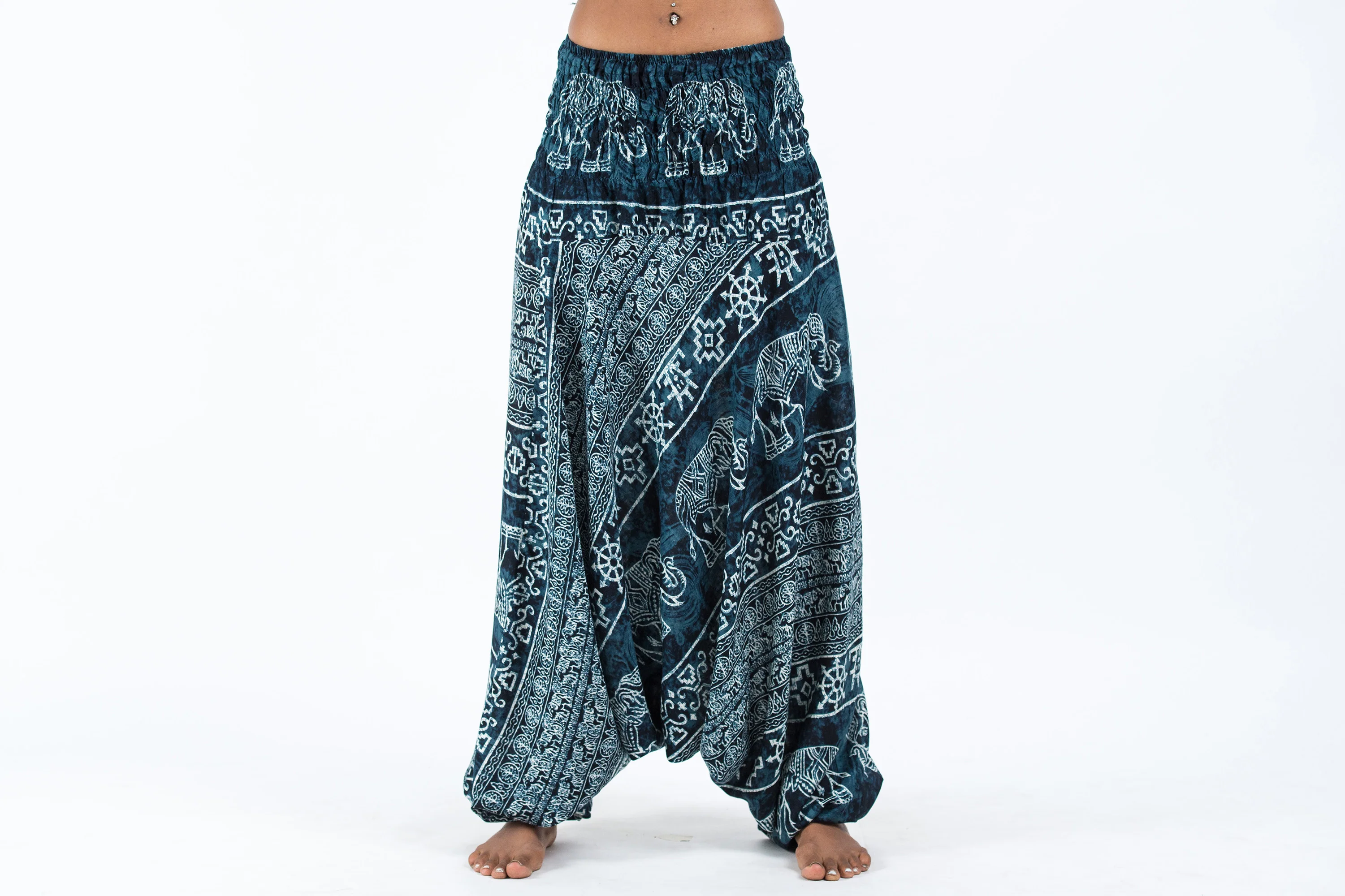 1466-Marble-Elephant-2-in-1-Jumpsuit-Elephant-Pants-in-Black-2.webp Marble Elephant 2-in-1 Jumpsuit Elephant Pants in Black