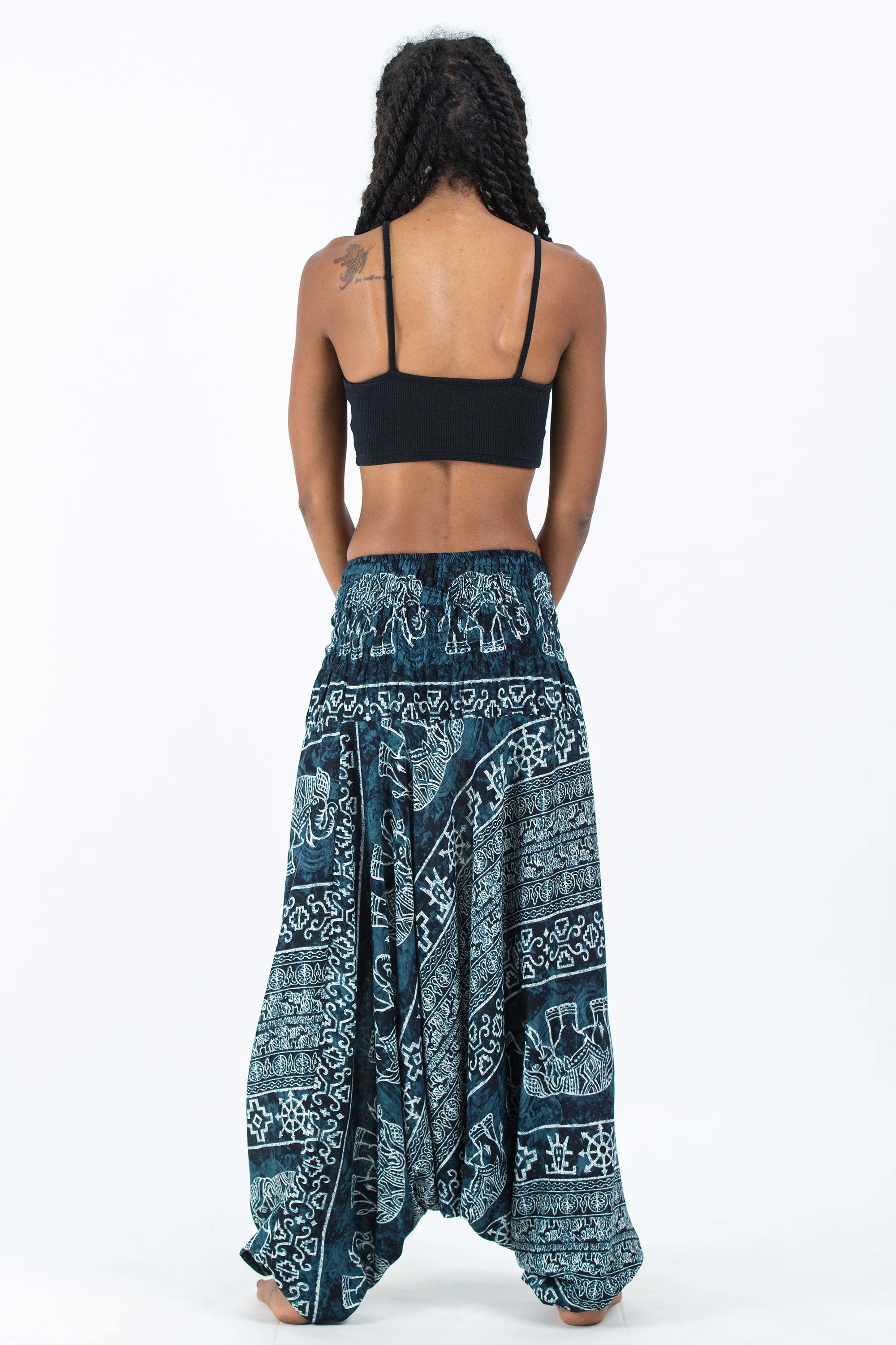 1466-Marble-Elephant-2-in-1-Jumpsuit-Elephant-Pants-in-Black-4.webp Marble Elephant 2-in-1 Jumpsuit Elephant Pants in Black