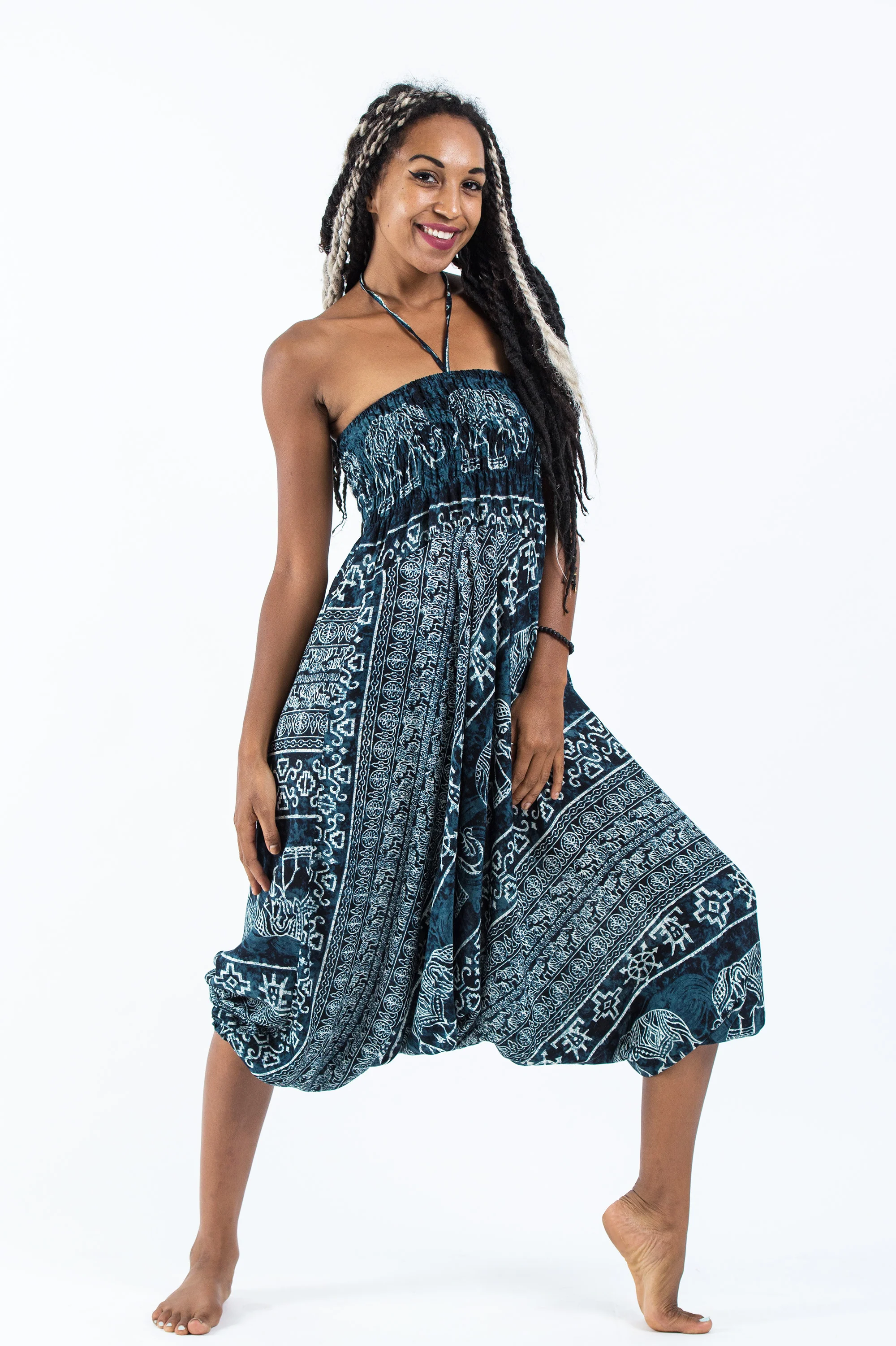 1466-Marble-Elephant-2-in-1-Jumpsuit-Elephant-Pants-in-Black-6.webp Marble Elephant 2-in-1 Jumpsuit Elephant Pants in Black