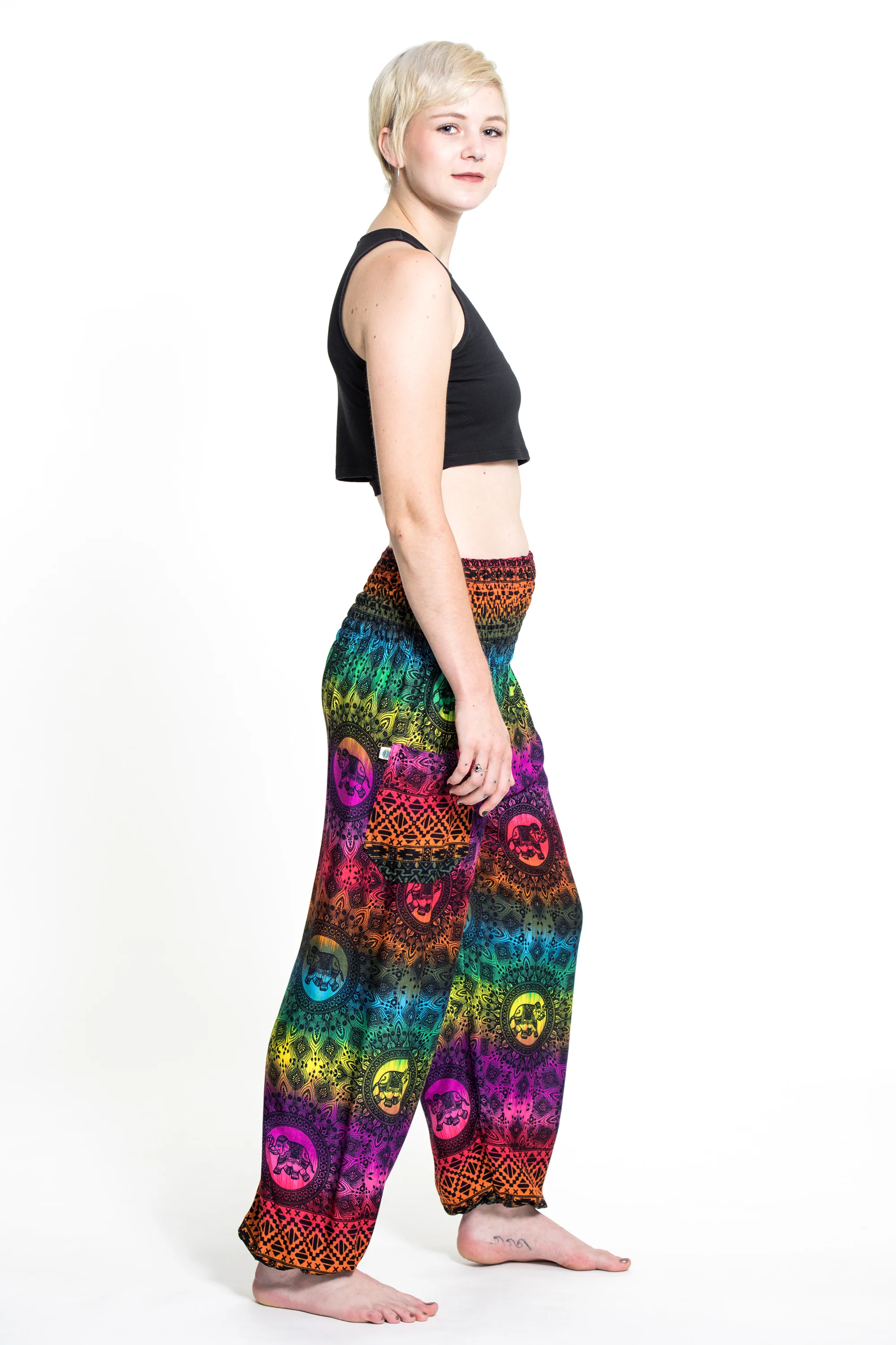 1518-Rainbow-Elephant-Women-s-Elephant-Pants-in-Purple-3.webp Rainbow Elephant Women's Elephant Pants in Purple