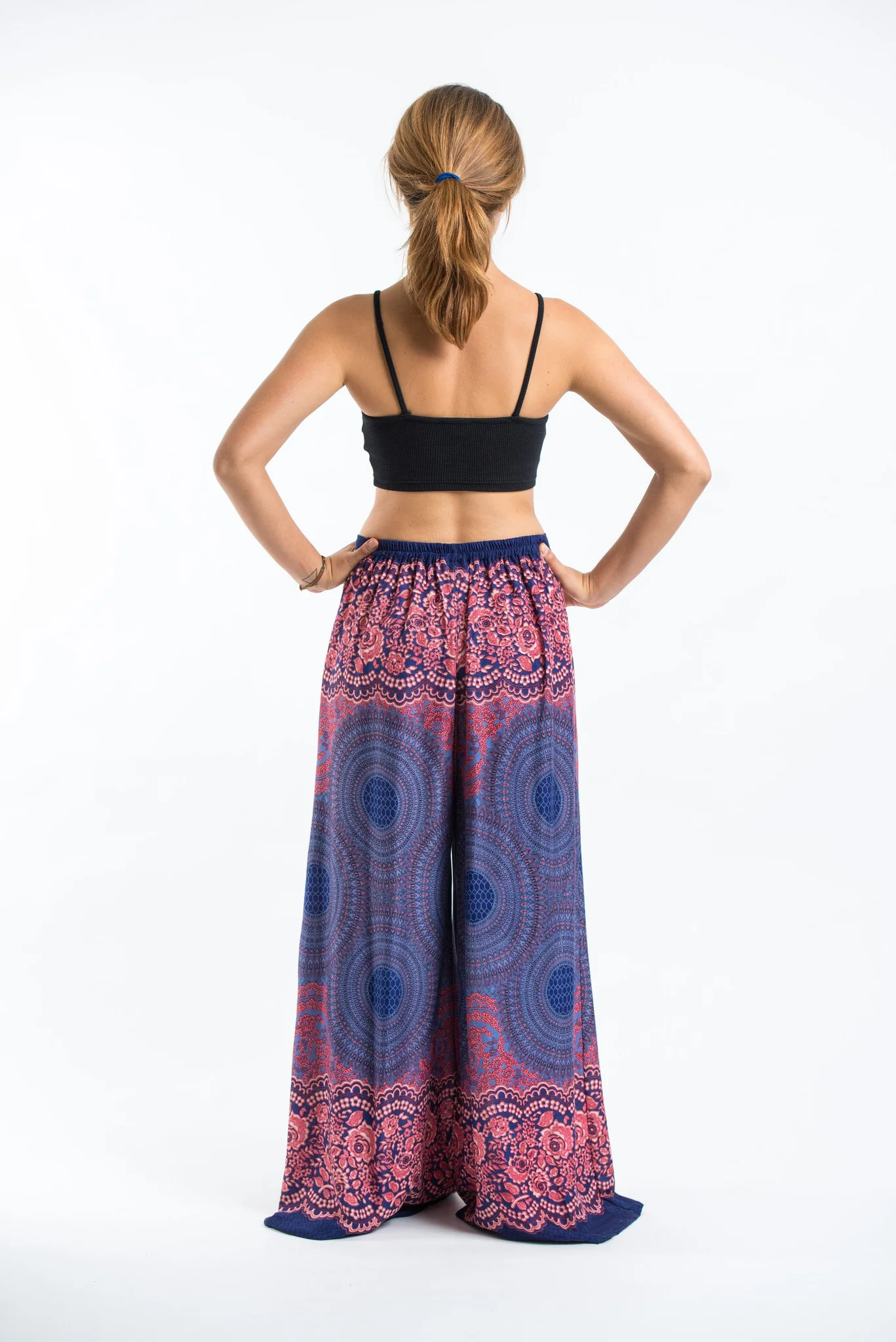 1530-Geometric-Mandalas-Palazzo-Style-Harem-Pants-in-Blue-4.webp Geometric Mandalas Palazzo Style Harem Pants in Blue