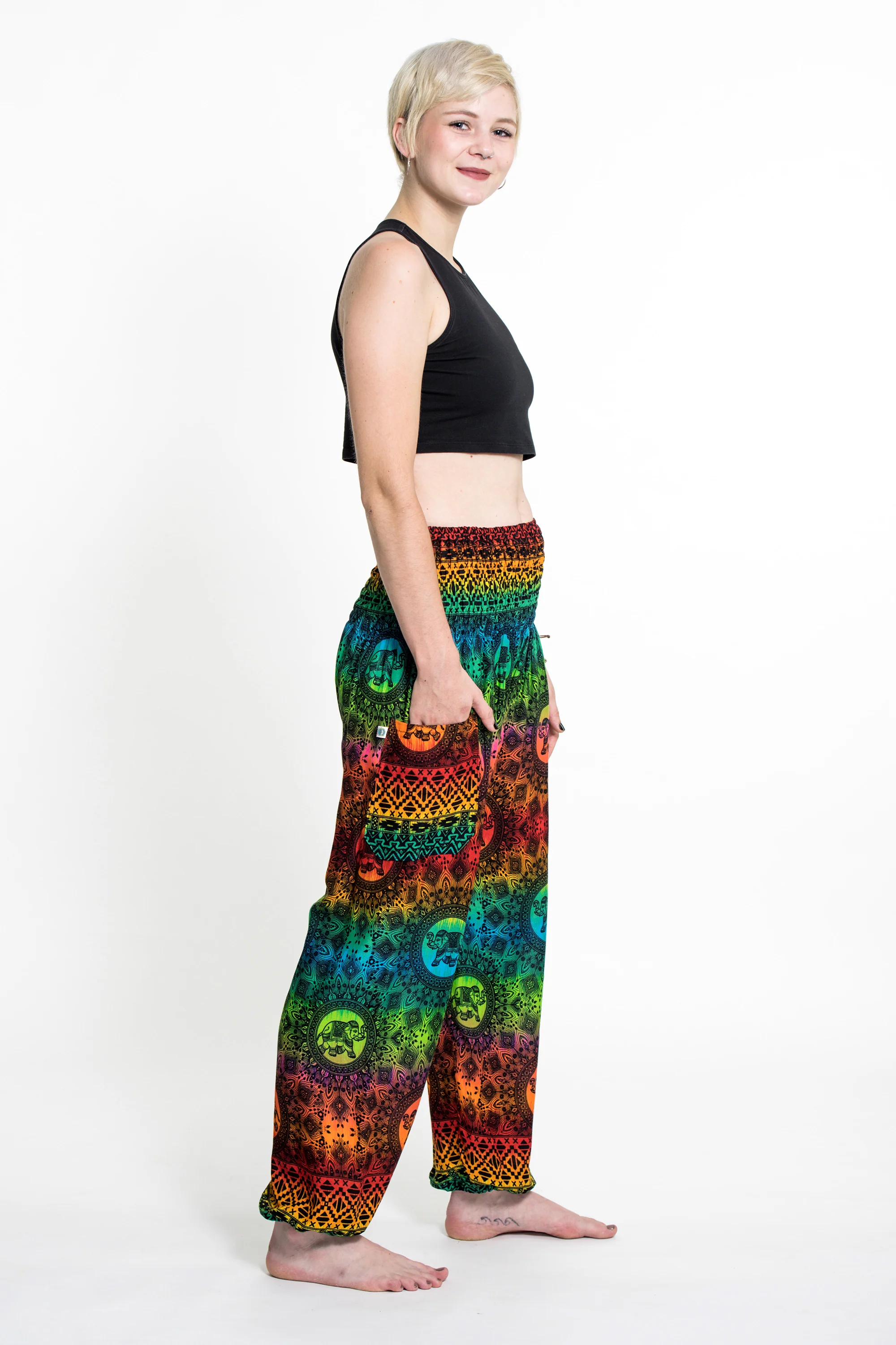 1534-Rainbow-Elephant-Women-s-Elephant-Pants-in-Orange-3.webp Rainbow Elephant Women's Elephant Pants in Orange
