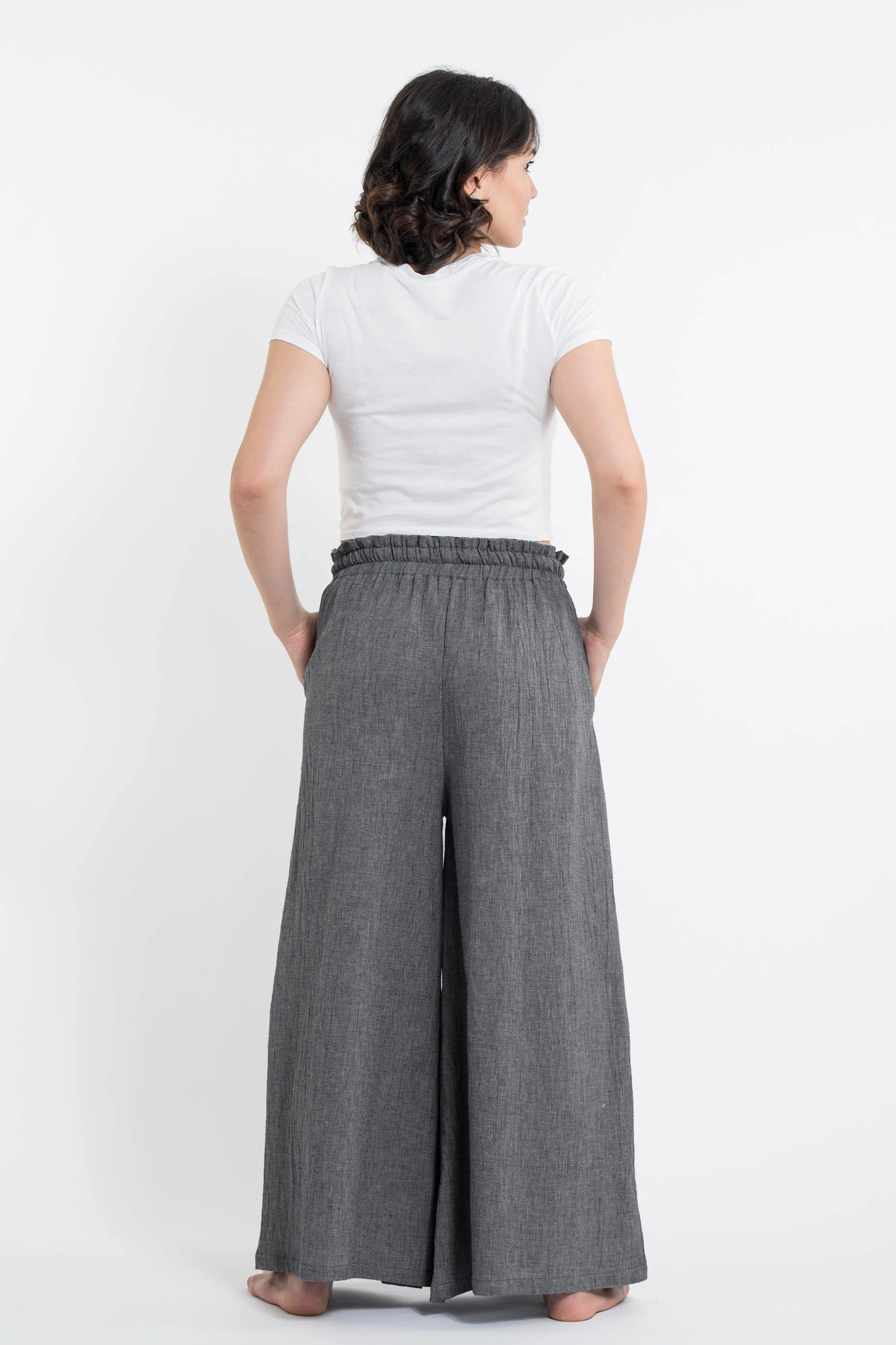 1613-Women-s-Linen-Cotton-Blend-Palazzo-Pants-in-Black-4.webp Women's Linen Cotton Blend Palazzo Pants in Black