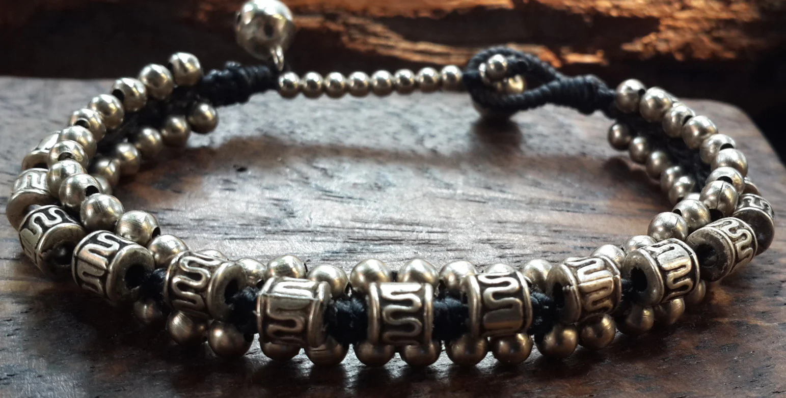 162-Hill-Tribe-Silver-Bead-And-Triple-Bead-Charm-Bracelets-3.webp Hill Tribe Silver Bead And Triple Bead Charm Bracelets