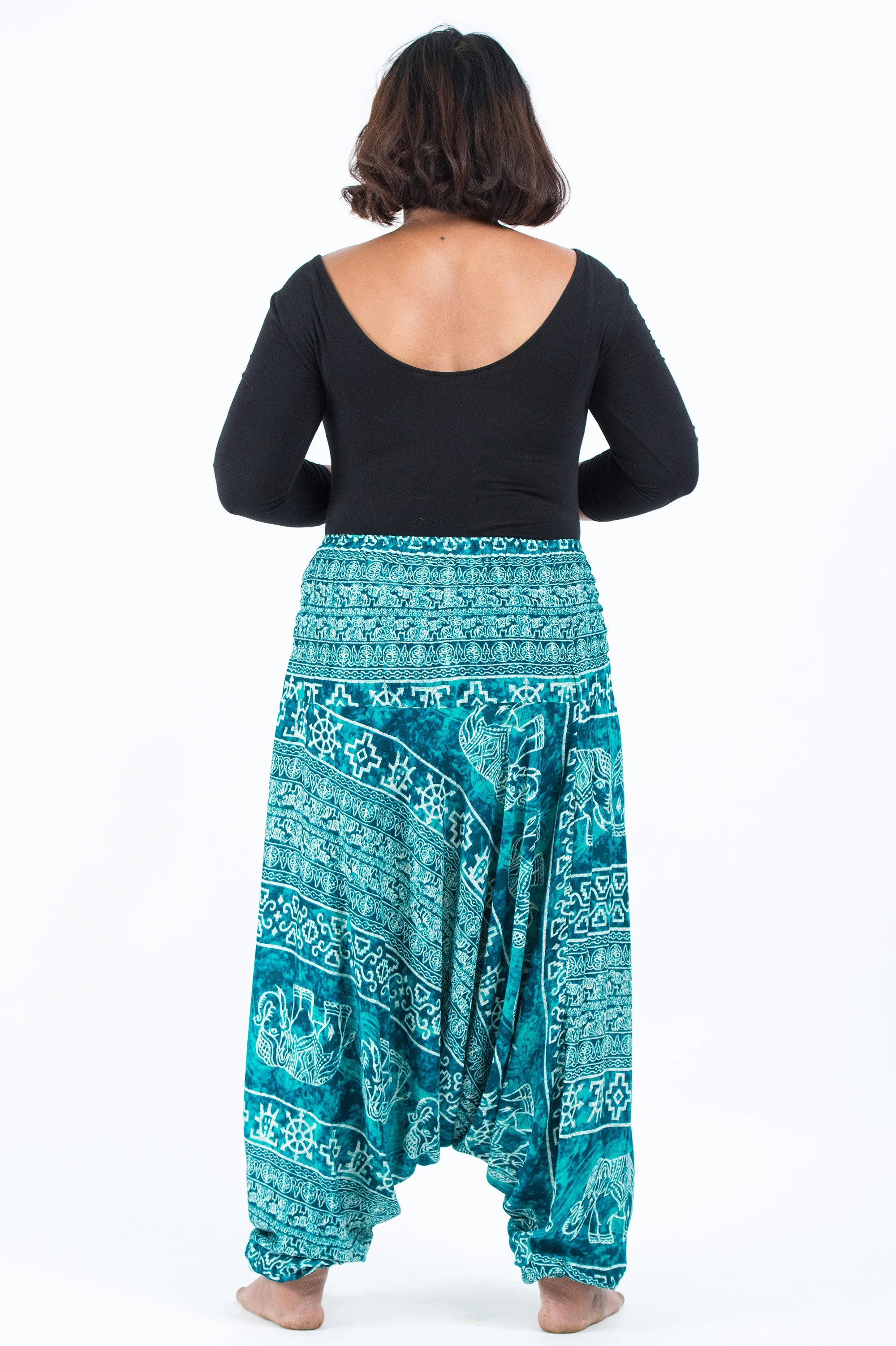 1641-Plus-Size-Marble-Elephant-2-in-1-Jumpsuit-Elephant-Pants-in-Turquoise-4.webp Plus Size Marble Elephant 2-in-1 Jumpsuit Elephant Pants in Turquoise