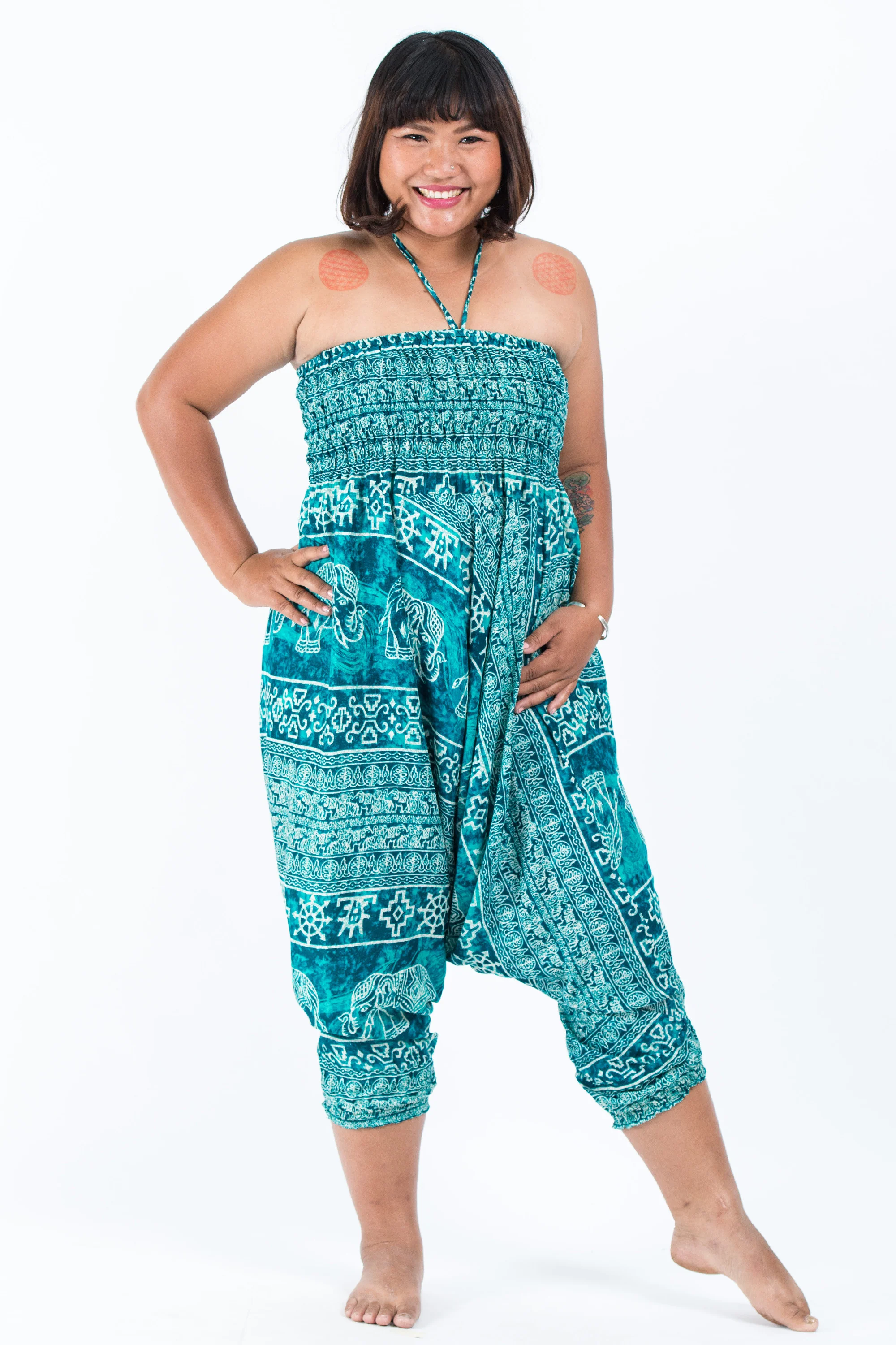 1641-Plus-Size-Marble-Elephant-2-in-1-Jumpsuit-Elephant-Pants-in-Turquoise-6.webp Plus Size Marble Elephant 2-in-1 Jumpsuit Elephant Pants in Turquoise