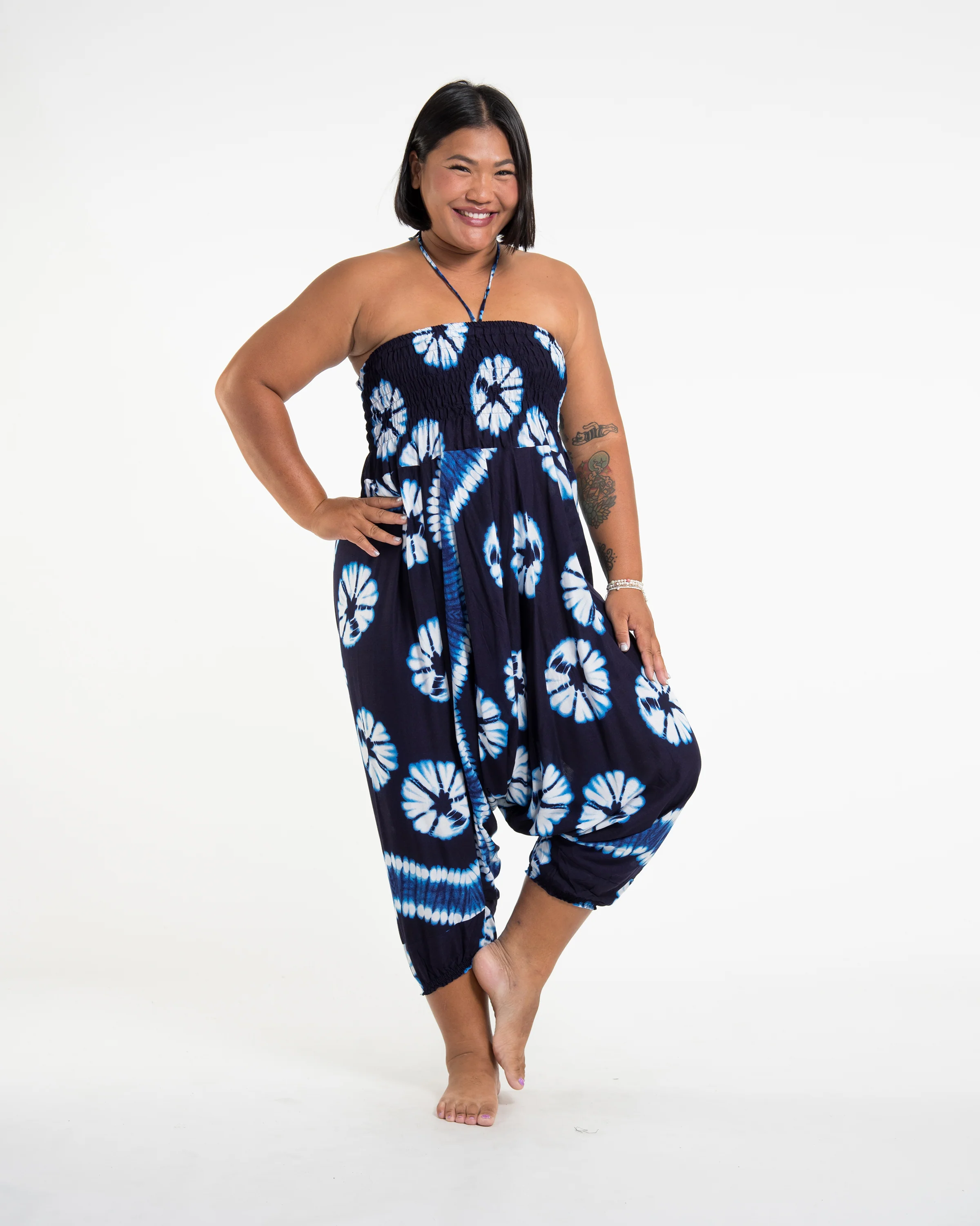 1644-Plus-Size-Tie-Dye-2-in-1-Jumpsuit-Harem-Pants-in-Indigo-5.webp Plus Size Tie Dye 2-in-1 Jumpsuit Harem Pants in Indigo