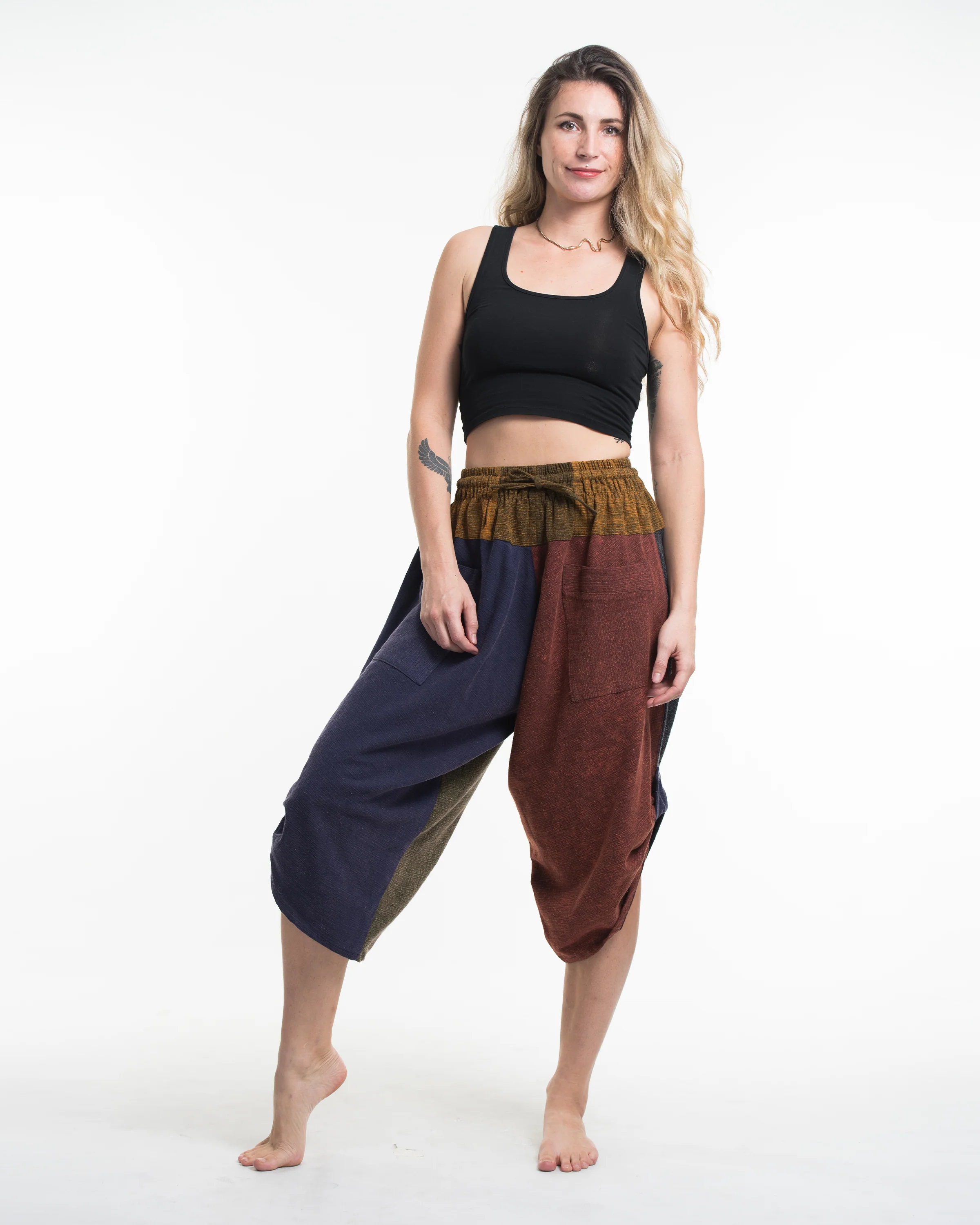 1647-Women-s-Patchwork-Stonewash-Cropped-Pants-5.webp Women's Patchwork Stonewash Cropped Pants