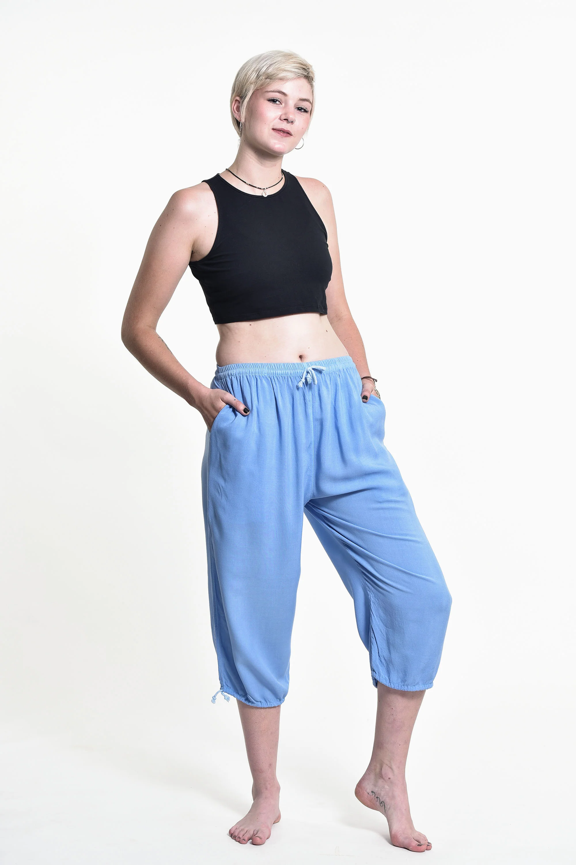 1650-Women-s-Drawstring-Yoga-Massage-Cropped-Pants-in-Blue-5.webp Women's Drawstring Yoga Massage Cropped Pants in Blue