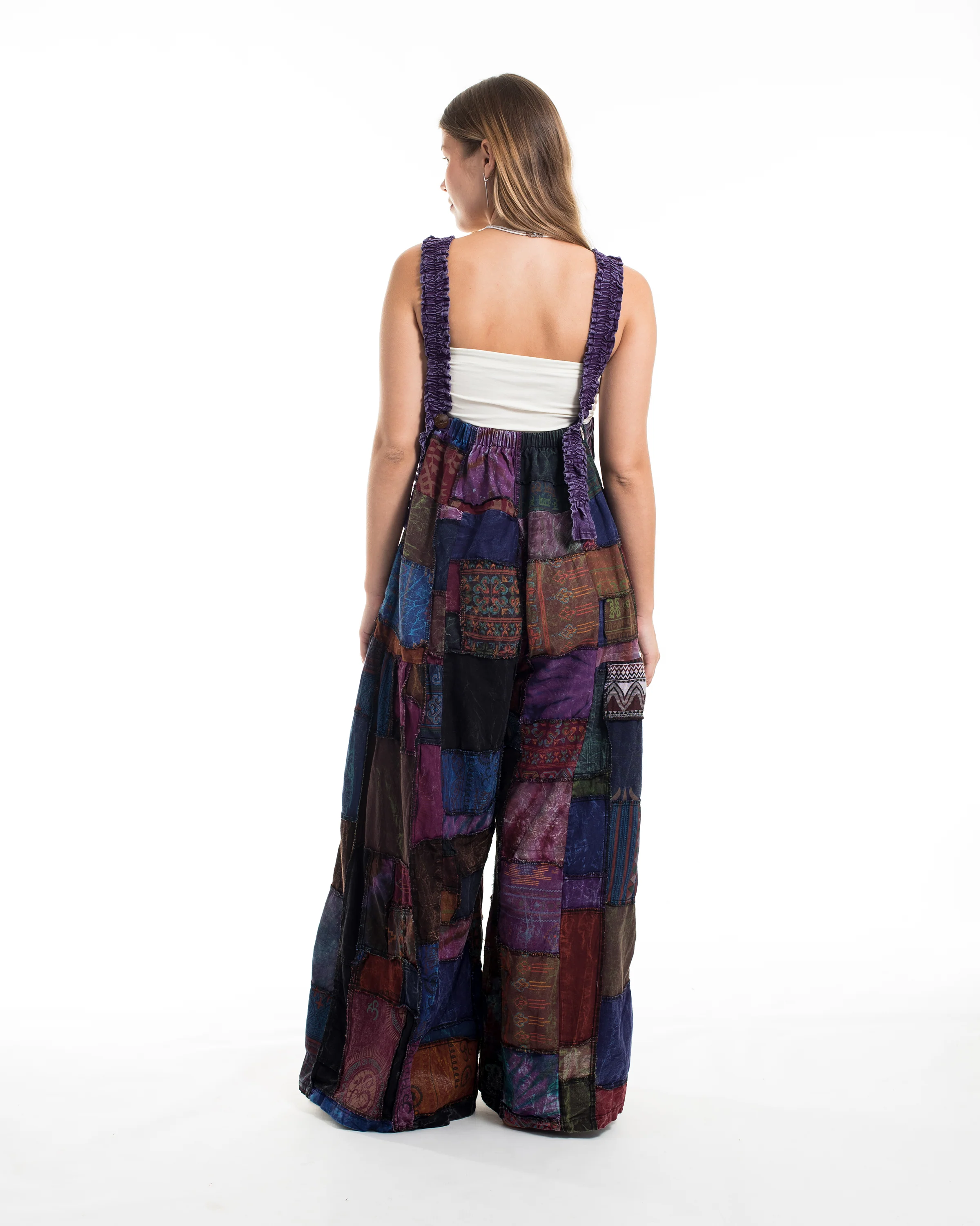 1665-Patchwork-Stonewash-Overall-in-Multi-Purple-4.webp Patchwork Stonewash Overall in Multi Purple