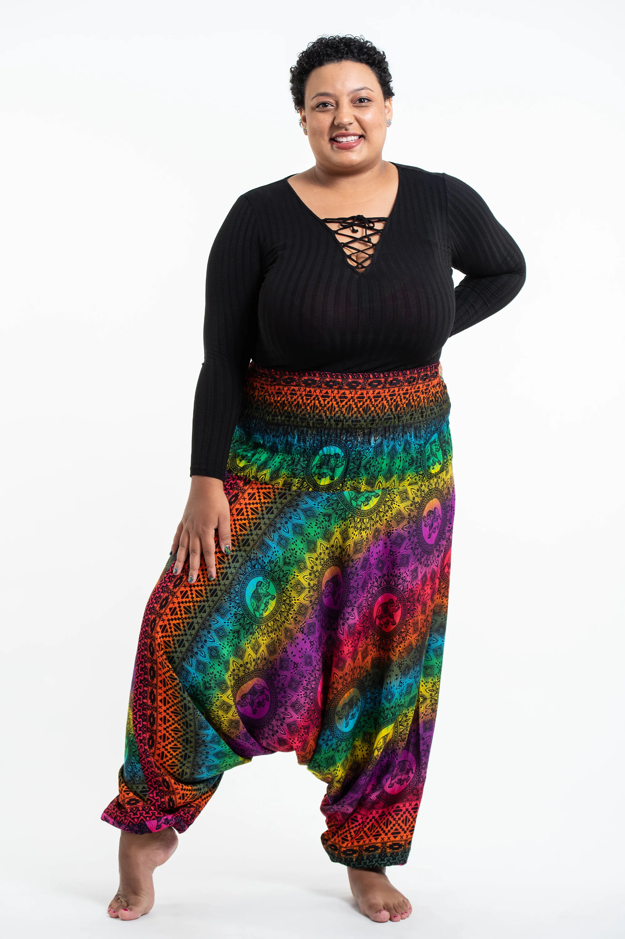 1681-Plus-Size-Rainbow-Elephant-2-in-1-Jumpsuit-Elephant-Pants-in-Purple-3.webp Plus Size Rainbow Elephant 2-in-1 Jumpsuit Elephant Pants in Purple