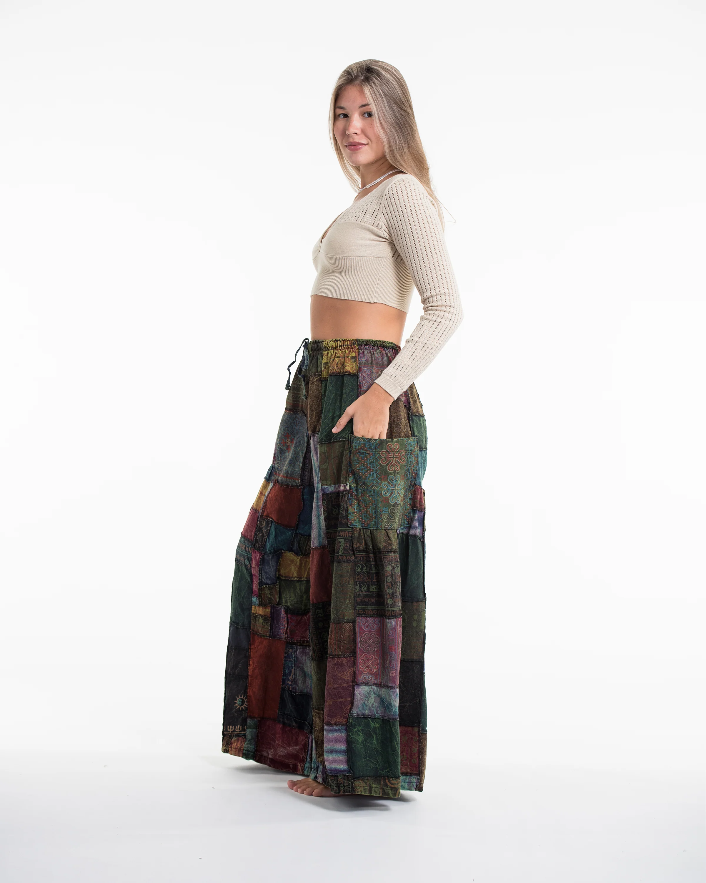 1745-Women-s-Patchwork-Stone-Washed-Wide-Leg-Cotton-Pants-in-Dusk-5.webp Women's Patchwork Stone Washed Wide Leg Cotton Pants in Dusk
