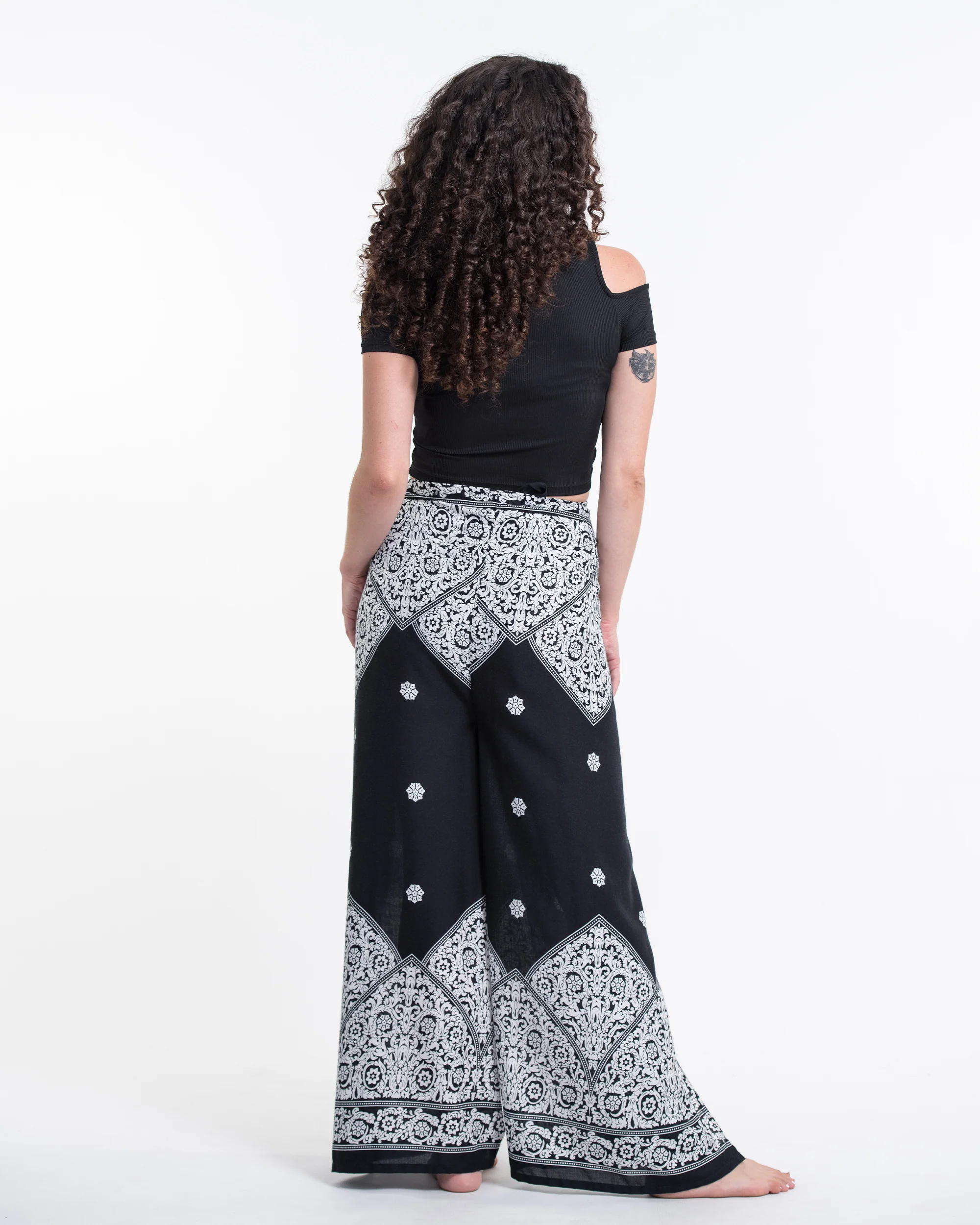 1748-Blooming-Vines-Wrap-Palazzo-Style-Harem-Pants-in-Black-4.webp Blooming Vines Wrap Palazzo Style Harem Pants in Black