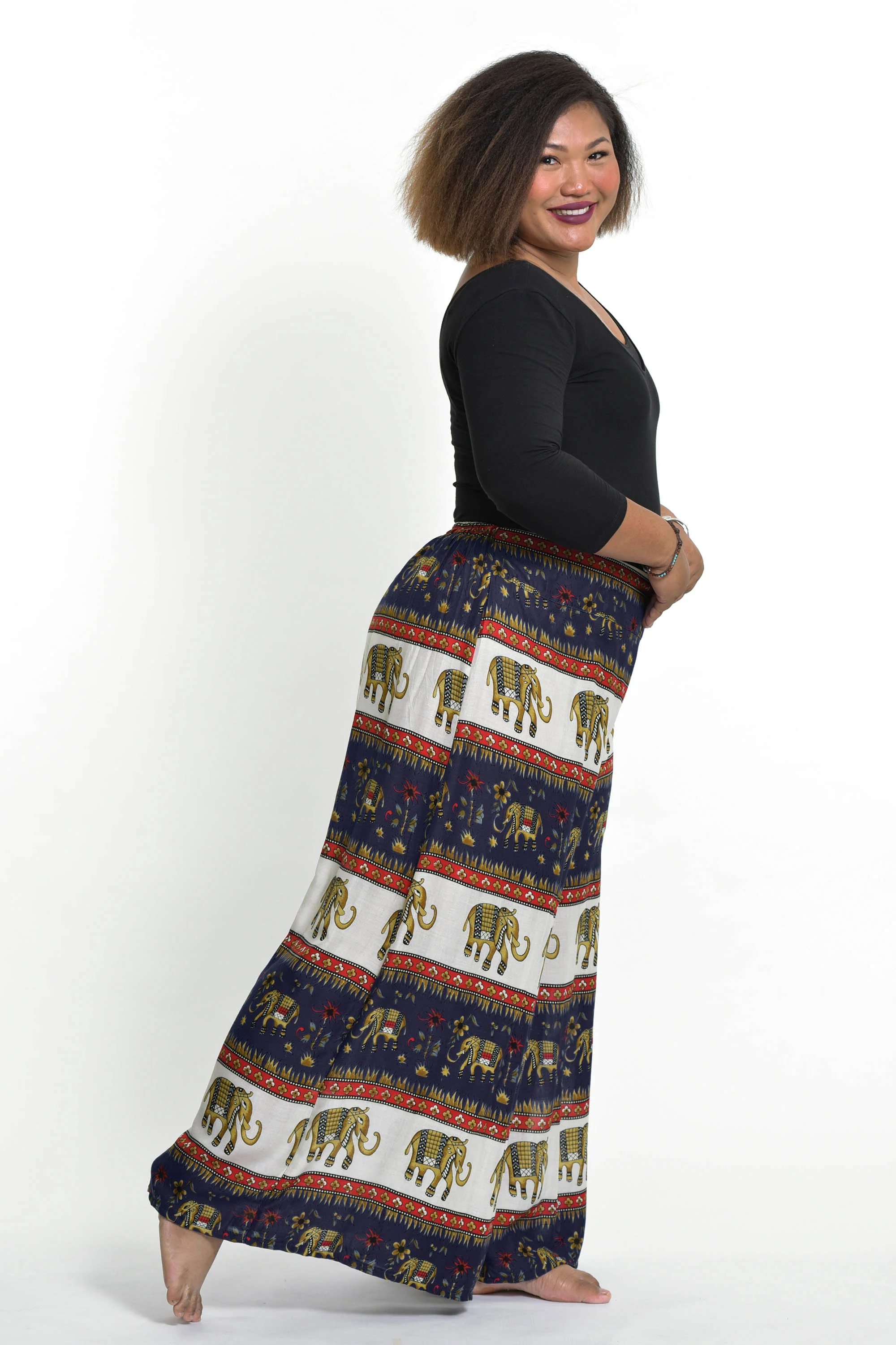 1761-Plus-Size-Elephant-Bliss-Palazzo-Style-Elephant-Pants-in-Navy-3.webp Plus Size Elephant Bliss Palazzo Style Elephant Pants in Navy
