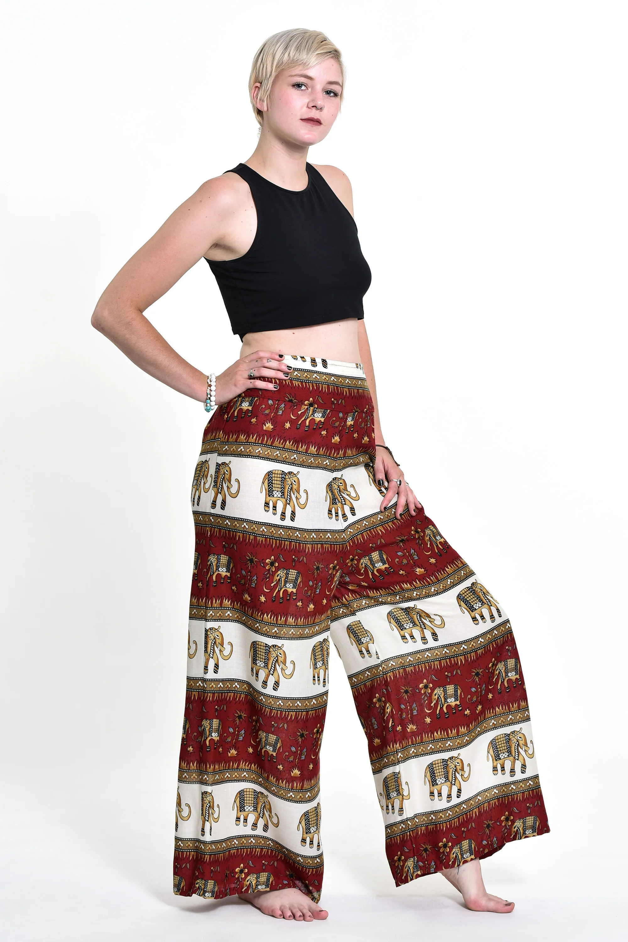 1769-Elephant-Bliss-Palazzo-Style-Elephant-Pants-in-Red-5.webp Elephant Bliss Palazzo Style Elephant Pants in Red