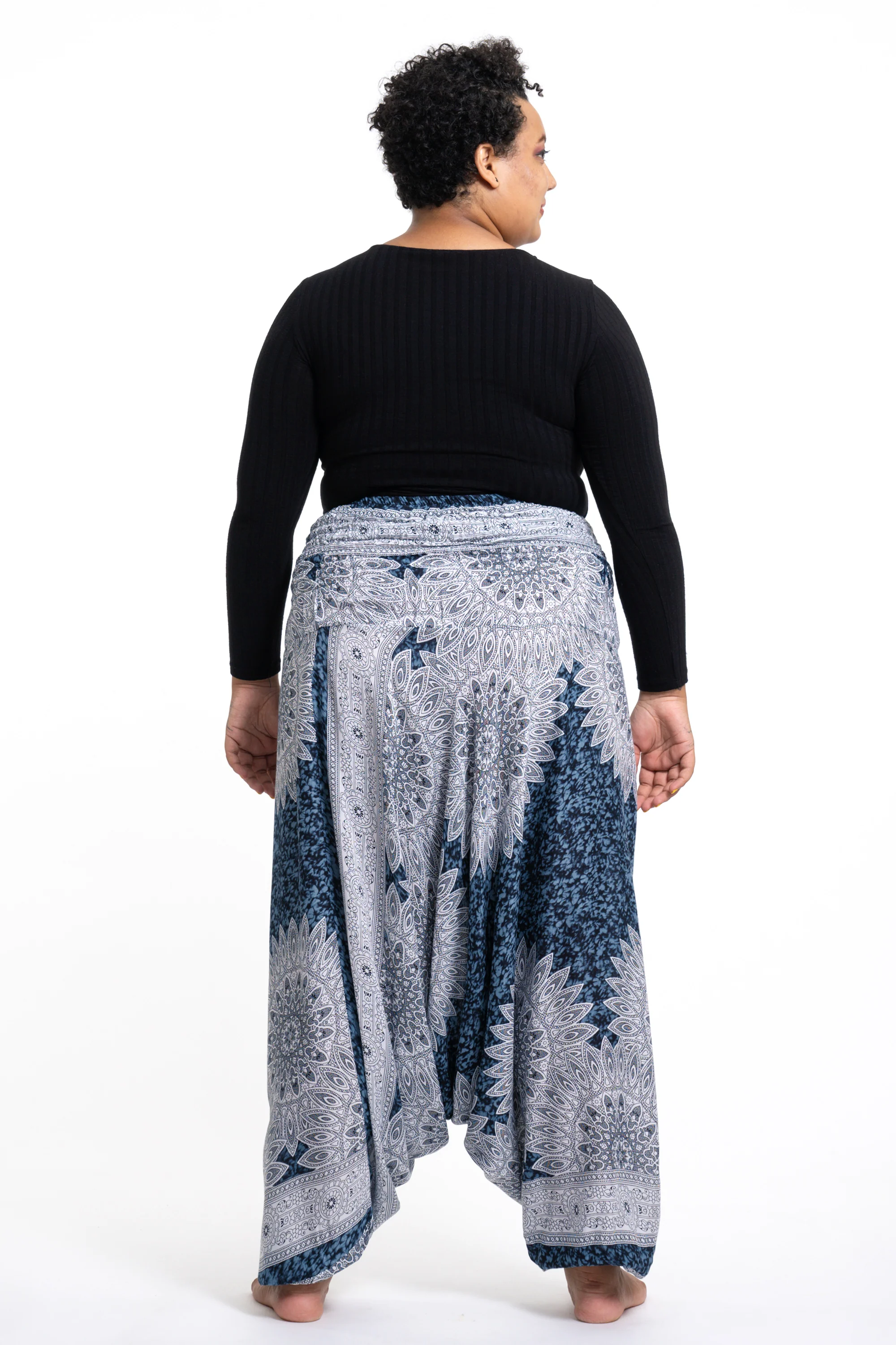 1778-Plus-Size-Marble-Mandalas-2-in-1-Jumpsuit-Harem-Pants-in-Indigo-4.webp Plus Size Marble Mandalas 2-in-1 Jumpsuit Harem Pants in Indigo