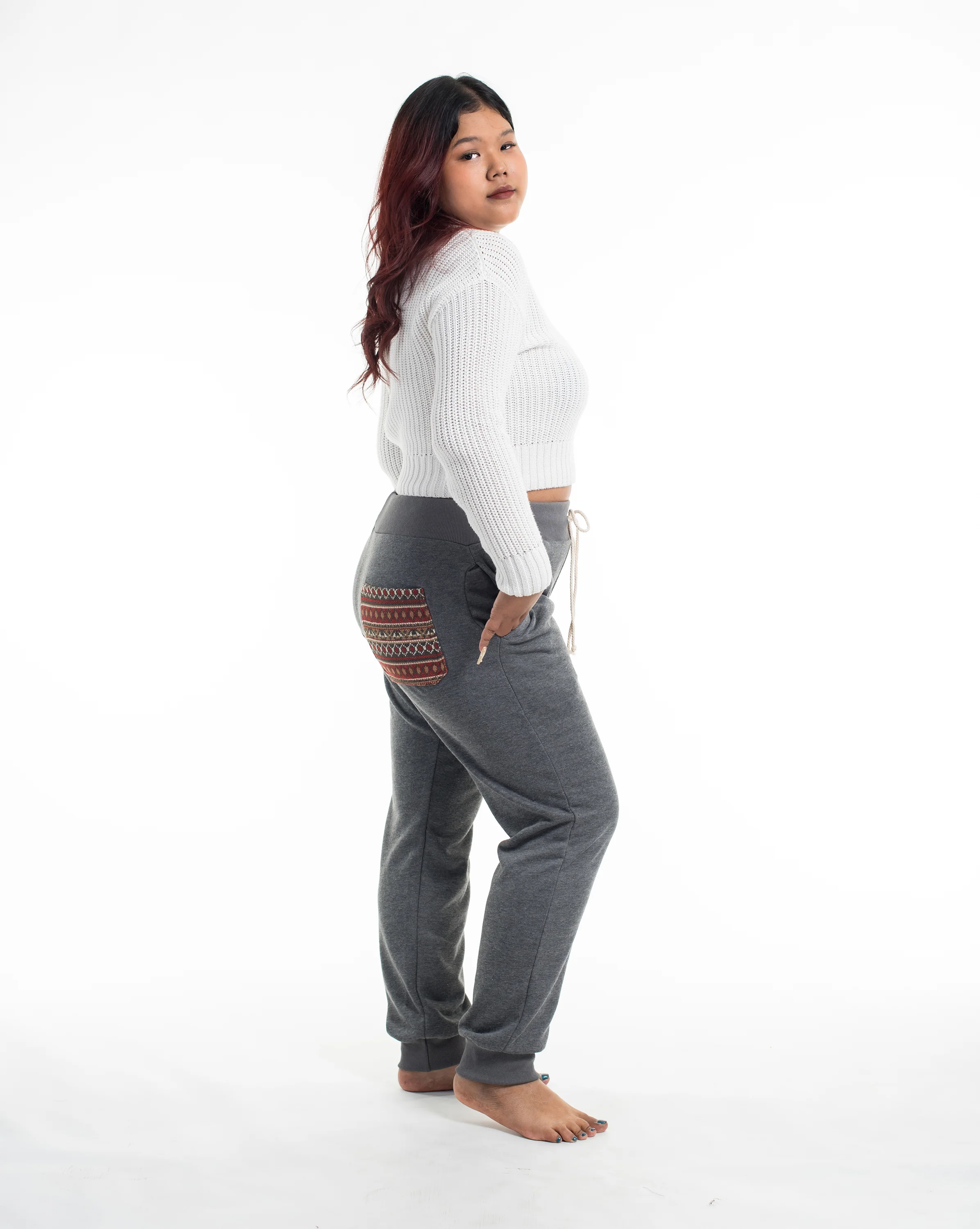 1784-Women-s-Terry-Pants-with-Tribal-Pockets-in-Black-Size-M-XL-5.webp Women's Terry Pants with Tribal Pockets in Black (Size M - XL)