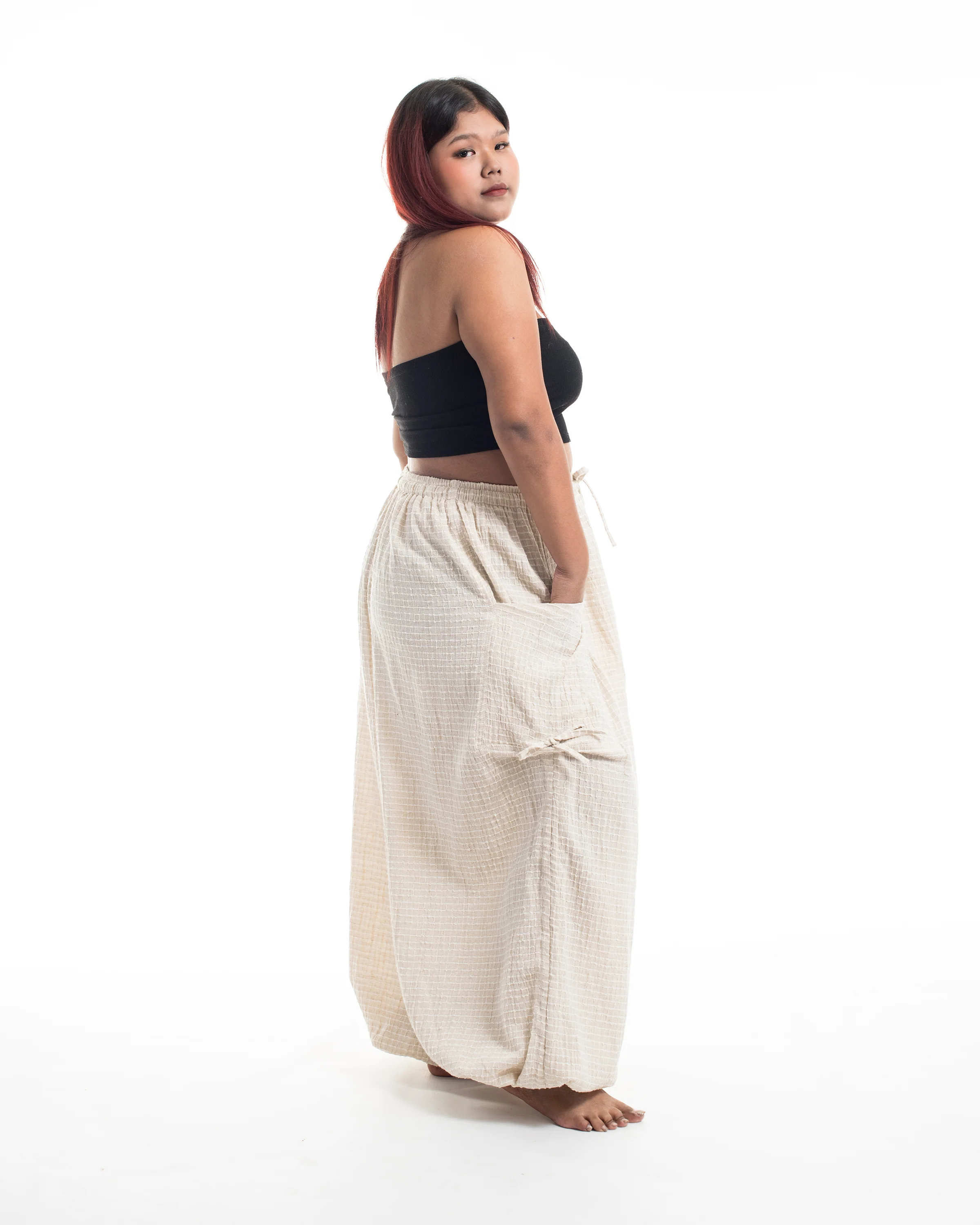 1846-Plus-Size-Women-s-Ribbed-Linen-Cotton-Blend-Pants-in-Natural-3.webp Plus Size Women's Ribbed Linen Cotton Blend Pants in Natural