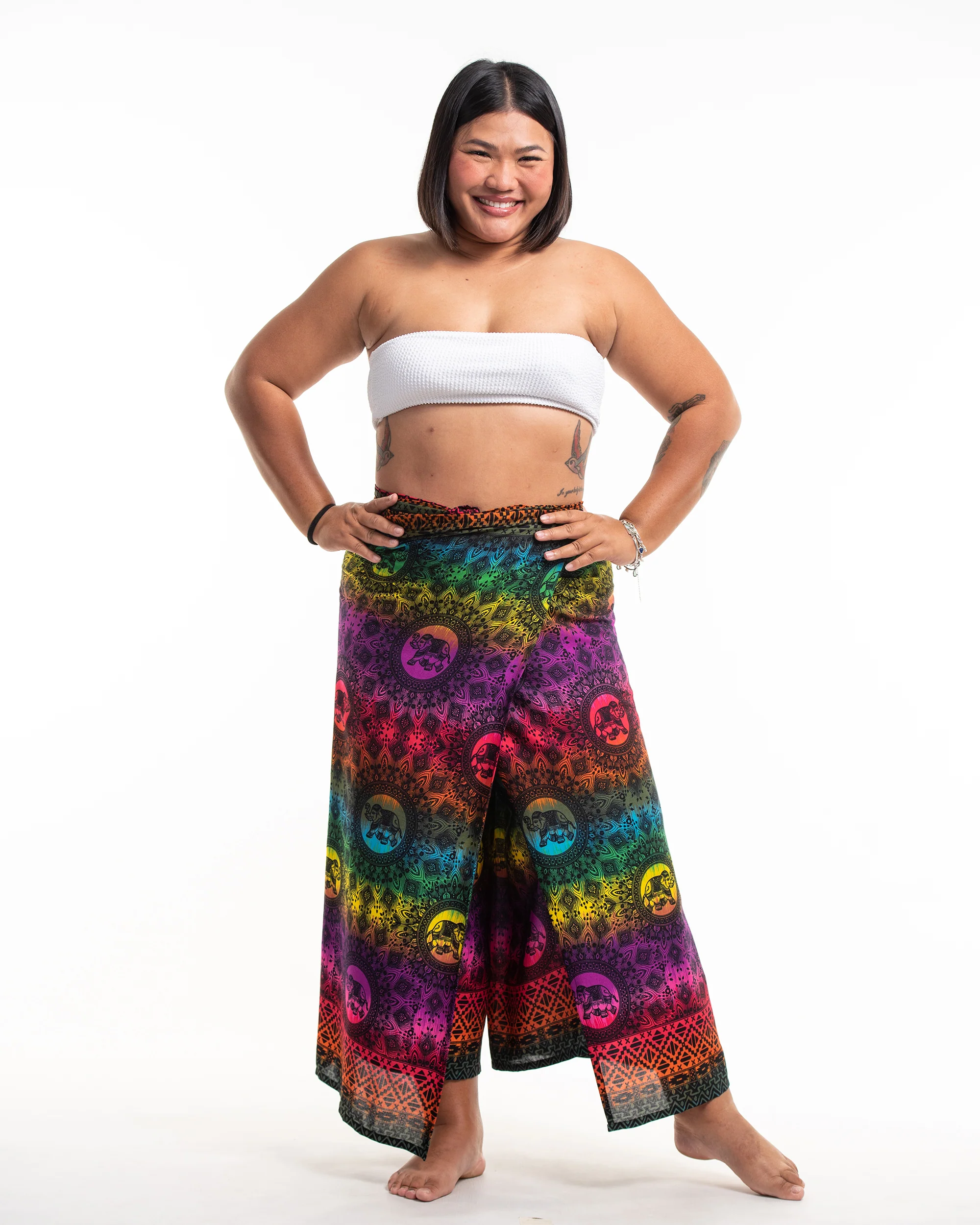 1856-Plus-Size-Rainbow-Elephant-Wrap-Palazzo-Style-Elephant-Pants-in-Purple-4.webp Plus Size Rainbow Elephant Wrap Palazzo Style Elephant Pants in Purple