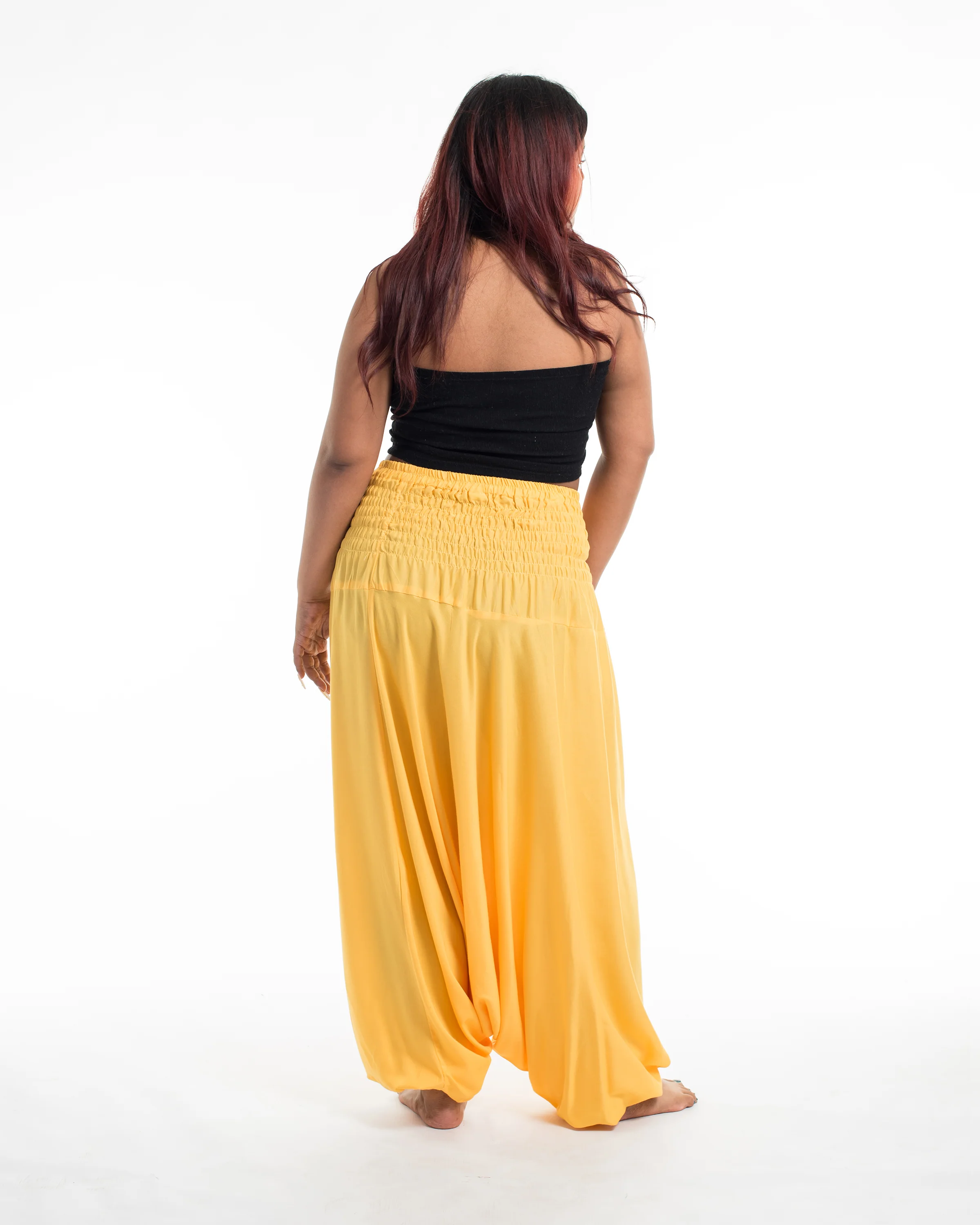 1863-Plus-Size-Solid-Color-2-in-1-Jumpsuit-Harem-Pants-in-Light-Yellow-4.webp Plus Size Solid Color 2-in-1 Jumpsuit Harem Pants in Light Yellow